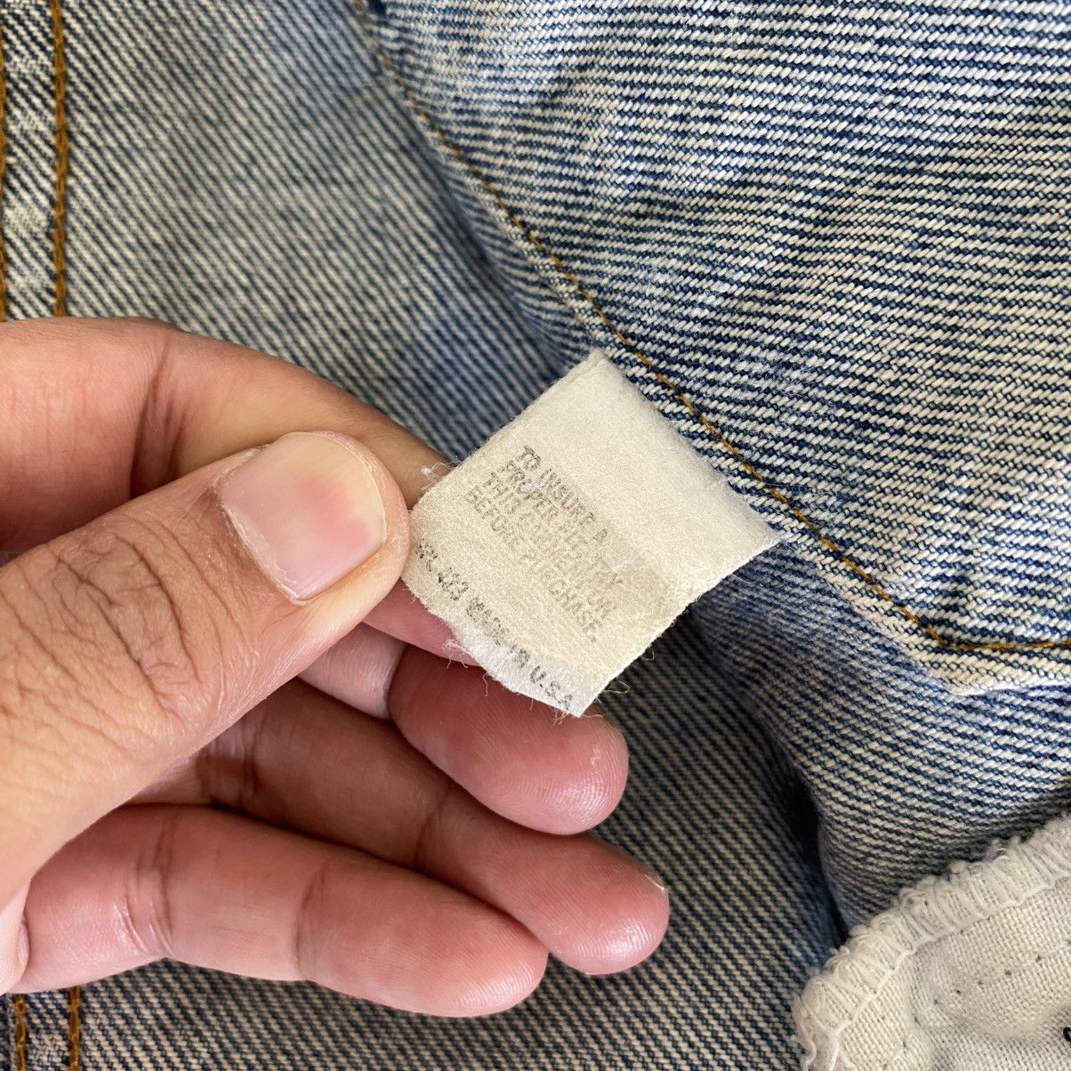 Sonic Lab 80’s Levis X Sonic Lab Reconstructed Panel Trucker Jacket Size US M / EU 48-50 / 2 - 25 Thumbnail
