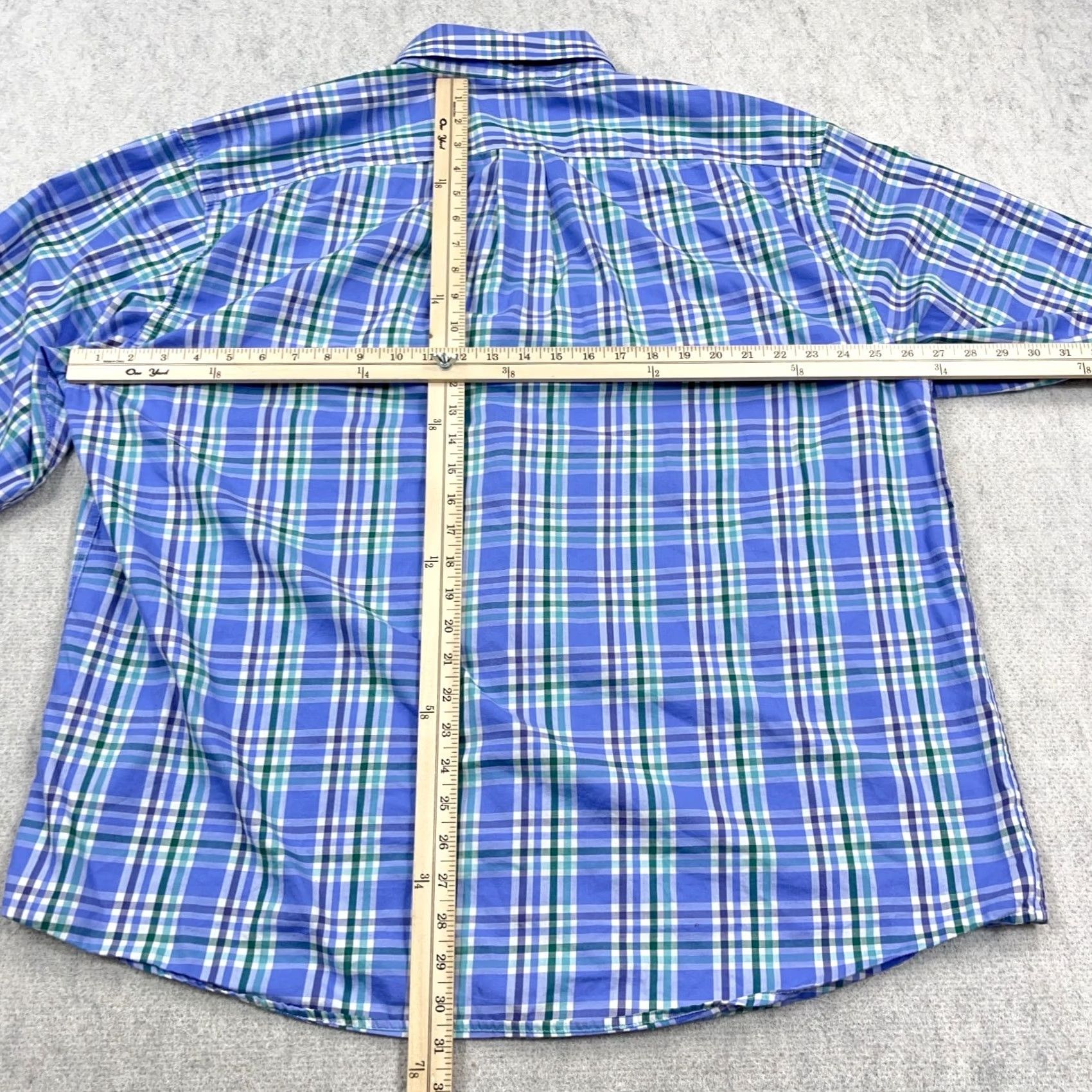 Vintage Southern Marsh Purple Plaid Button-Up Shirt Men 2XL Casual Business Workwear Long Sleeve Size 48R - 7 Thumbnail