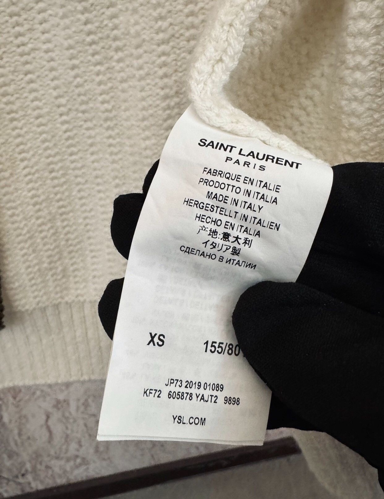 Saint Laurent Paris × Yves Saint Laurent Saint Laurent SLP Saint Laurent YSL Wool Cardigan sweater Size US XS / EU 42 / 0 - 6 Thumbnail