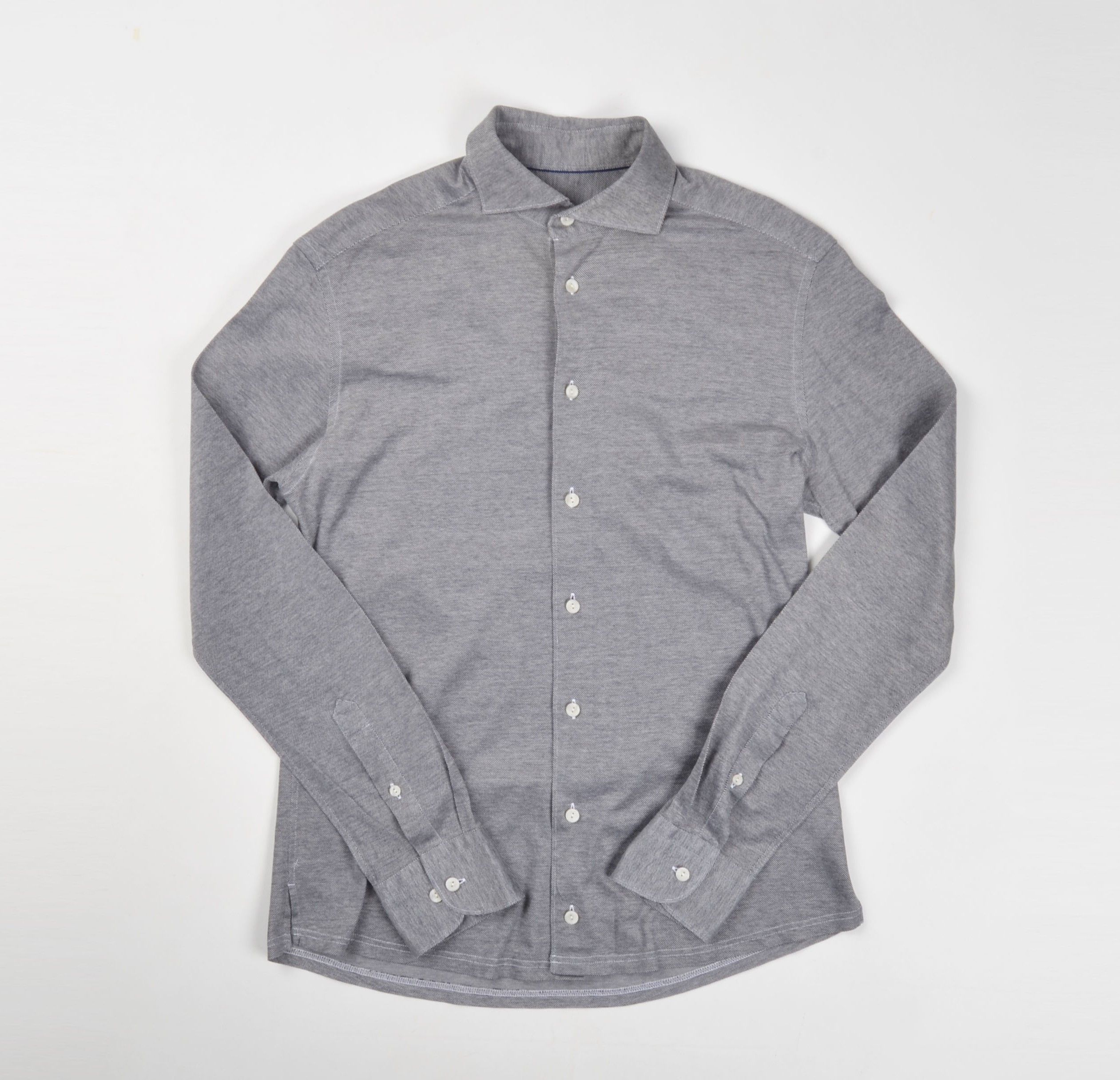 Eton Eton Men's Casual Gray Slim Fit Long Sleeve Shirt Size US M / EU 48-50 / 2 - 1 Thumbnail