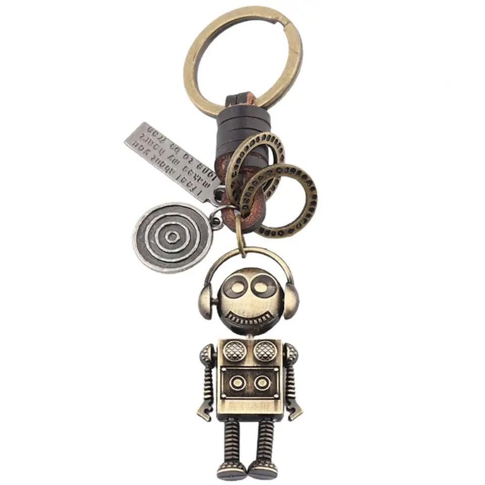 Vintage Robot Astronaut Small Size Mini Robot Astronaut Keychain Size ONE SIZE - 3 Thumbnail