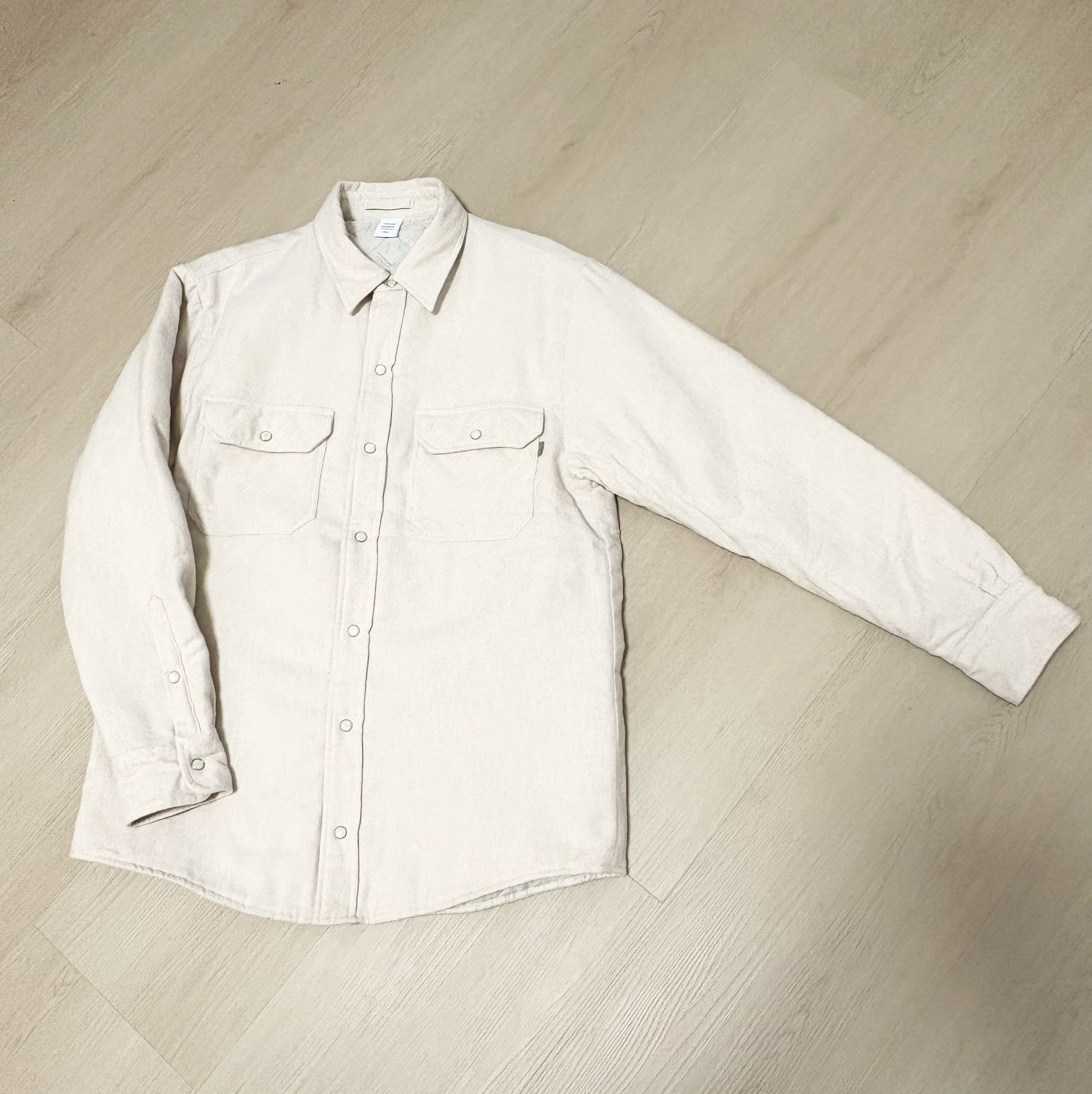 JJJJound JJJJound Beige Padded Flannel Size US S / EU 44-46 / 1 - 2 Thumbnail