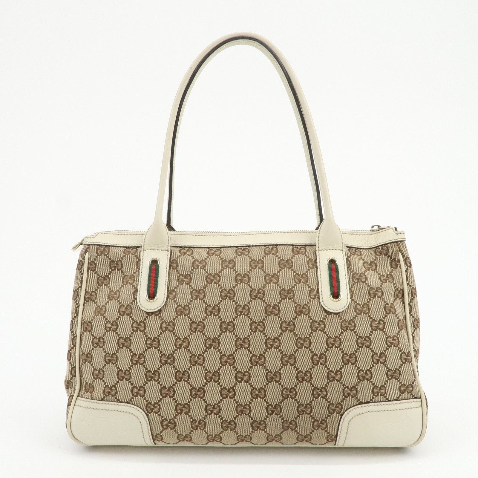 Gucci Gucci Princy GG Supreme Canvas & Leather Tote Brown Size ONE SIZE - 2 Thumbnail