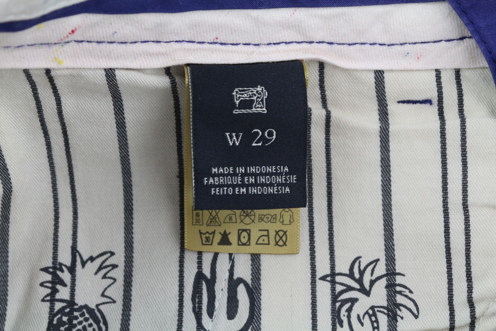 Scotch & Soda W29 Chino Blue Zip Fly 5-Design Pockets Logo 84157 Size US 29 - 9 Thumbnail