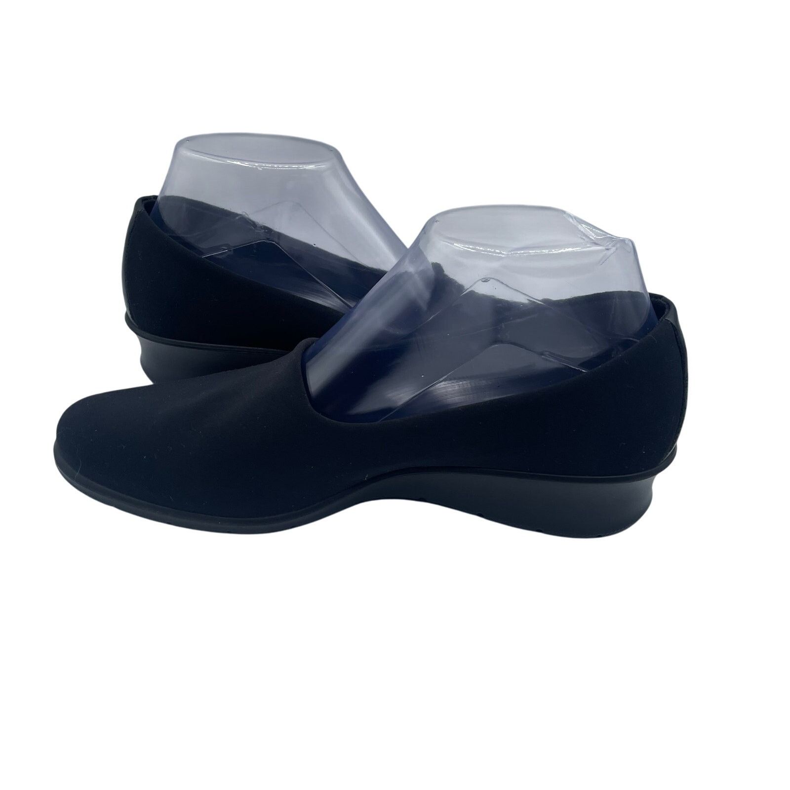 Ecco ECCO Felicia Leather Stretch Slip On Loafers Wedge Black 37 Size US 6.5 / IT 36.5 - 6 Thumbnail