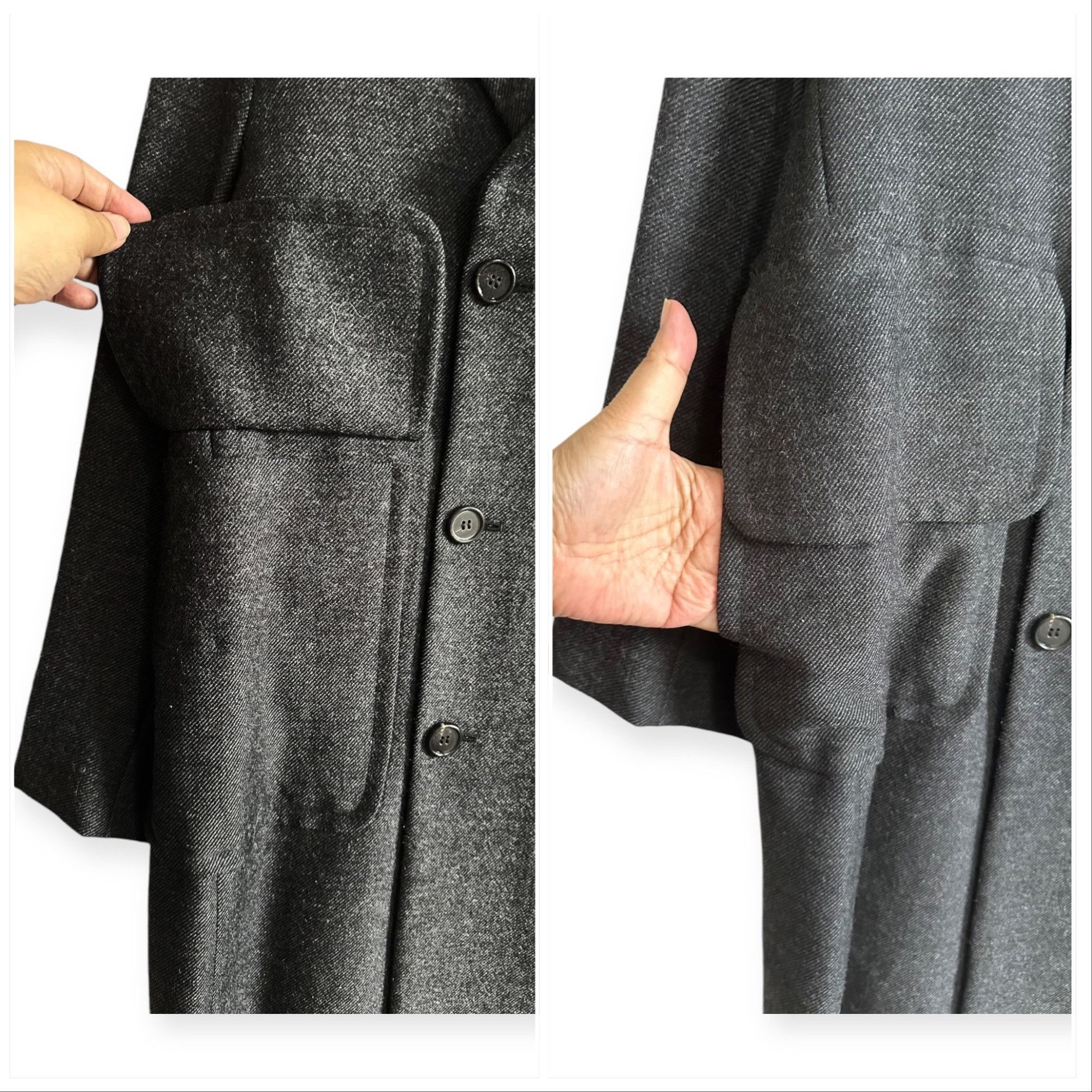 Marni Marni Gray Wool Double Breasted Coat IT44 Consuelo Era Overs Size M / US 6-8 / IT 42-44 - 10 Thumbnail