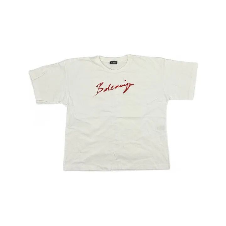 Balenciaga Balenciaga SS23 White Logo Print Short Sleeve T-shirt 0079- Size XXL / US 16-18 / IT 52-54 - 1 Thumbnail