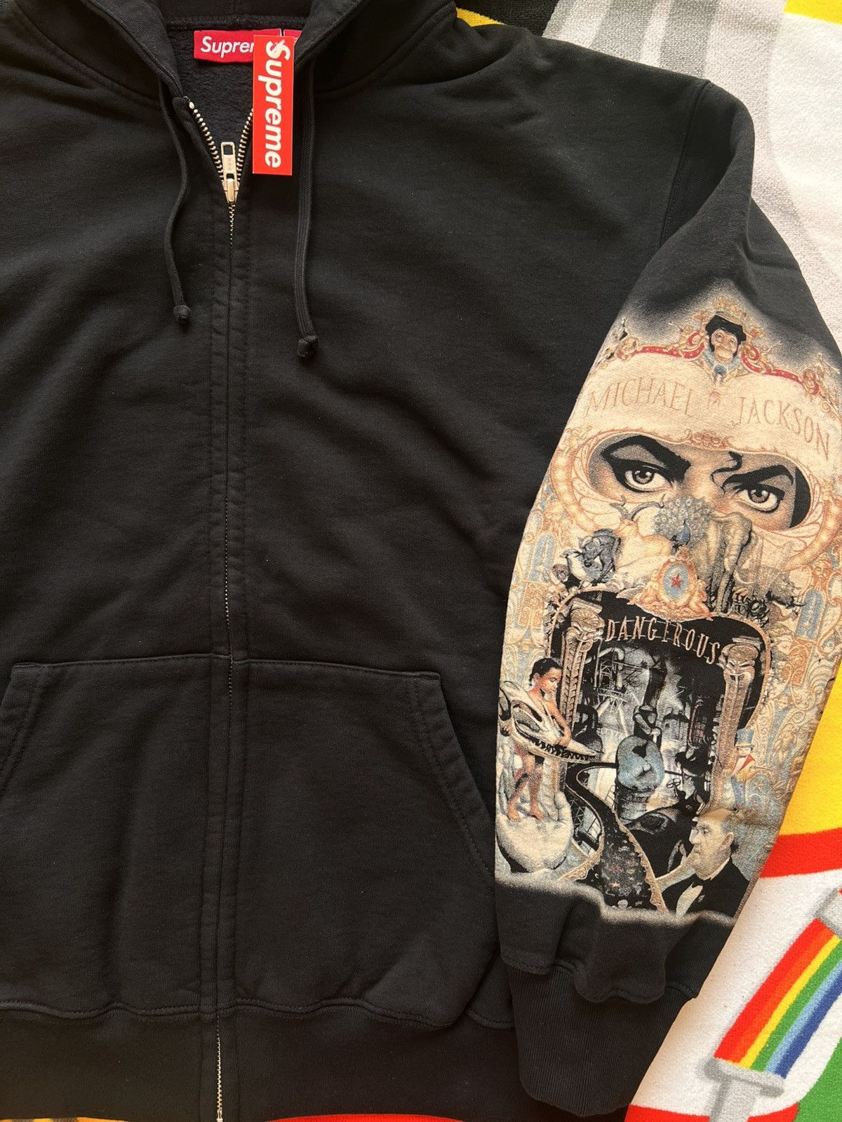 Supreme Supreme Michael Jackson Dangerous Zip Up Hooded Sweatshirt Size US XL / EU 56 / 4 - 10 Thumbnail