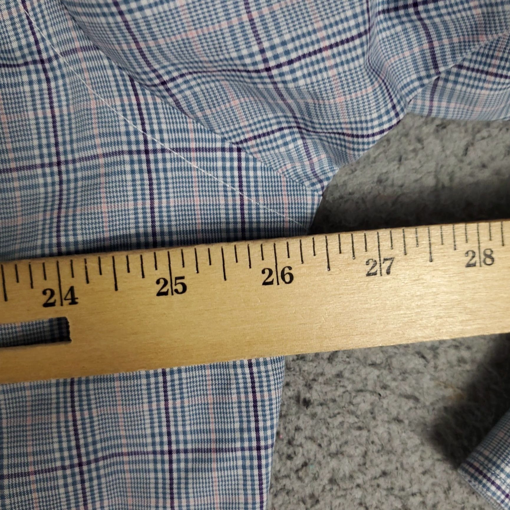Ralph Lauren Ralph Lauren Shirt Mens Dress Button Up Long Sleeve 17 Blue Plaid Size 46R - 5 Thumbnail
