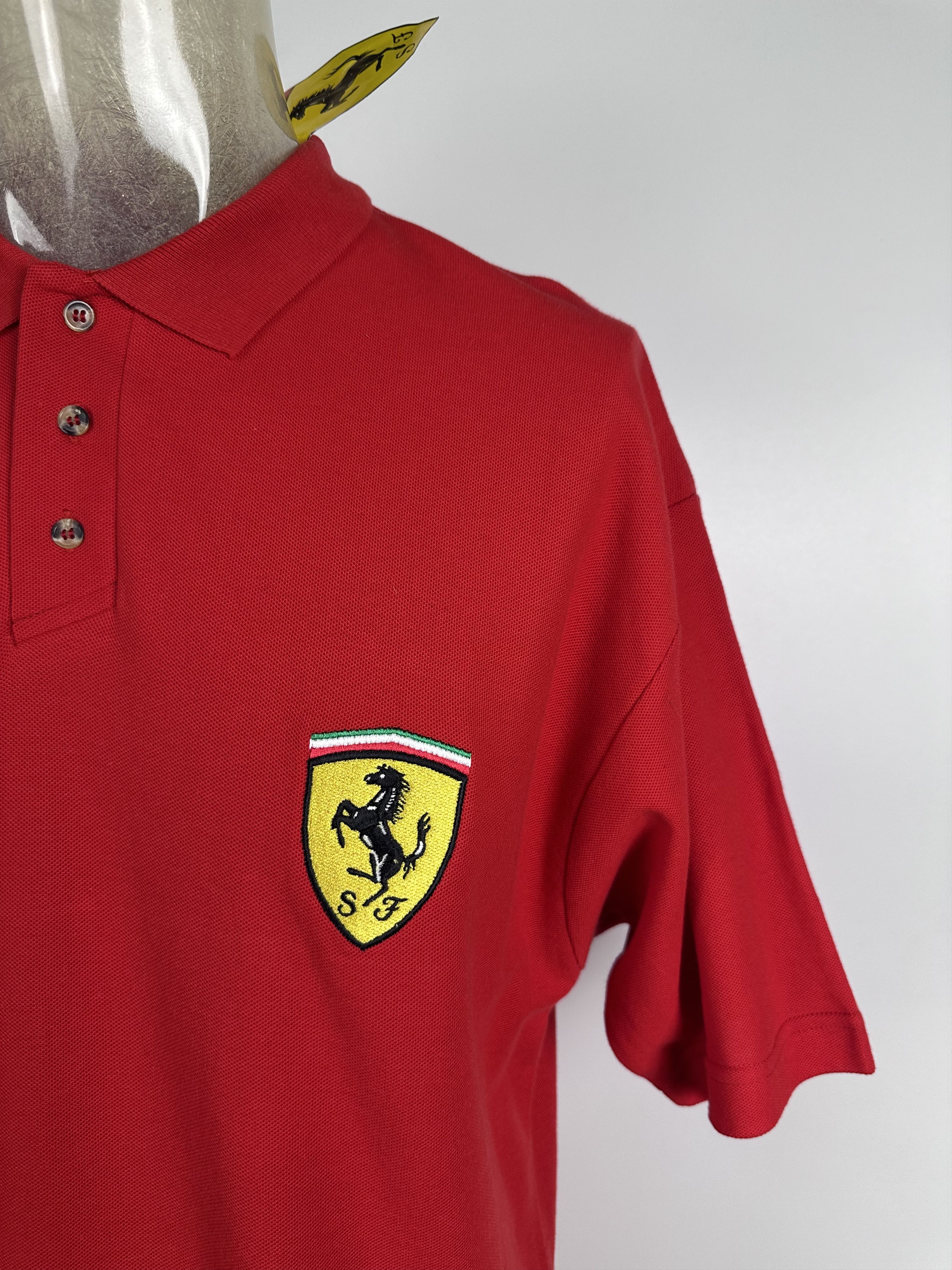 Ferrari × Vintage Vintage 1996 Ferrari Racing F1 Polo Shirt Formula 1 Red Size US L / EU 52-54 / 3 - 3 Thumbnail