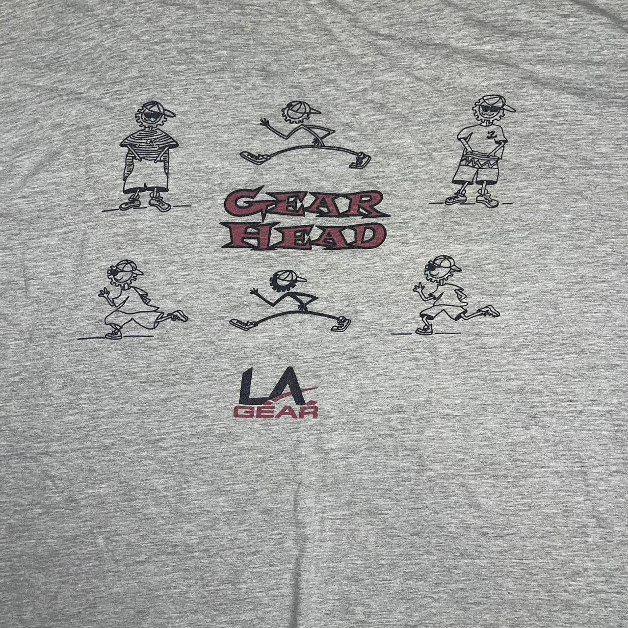 Vintage La Gear × Streetwear × Vintage LA Gear Head T-shirt Sz L Size US XL / EU 56 / 4 - 4 Thumbnail