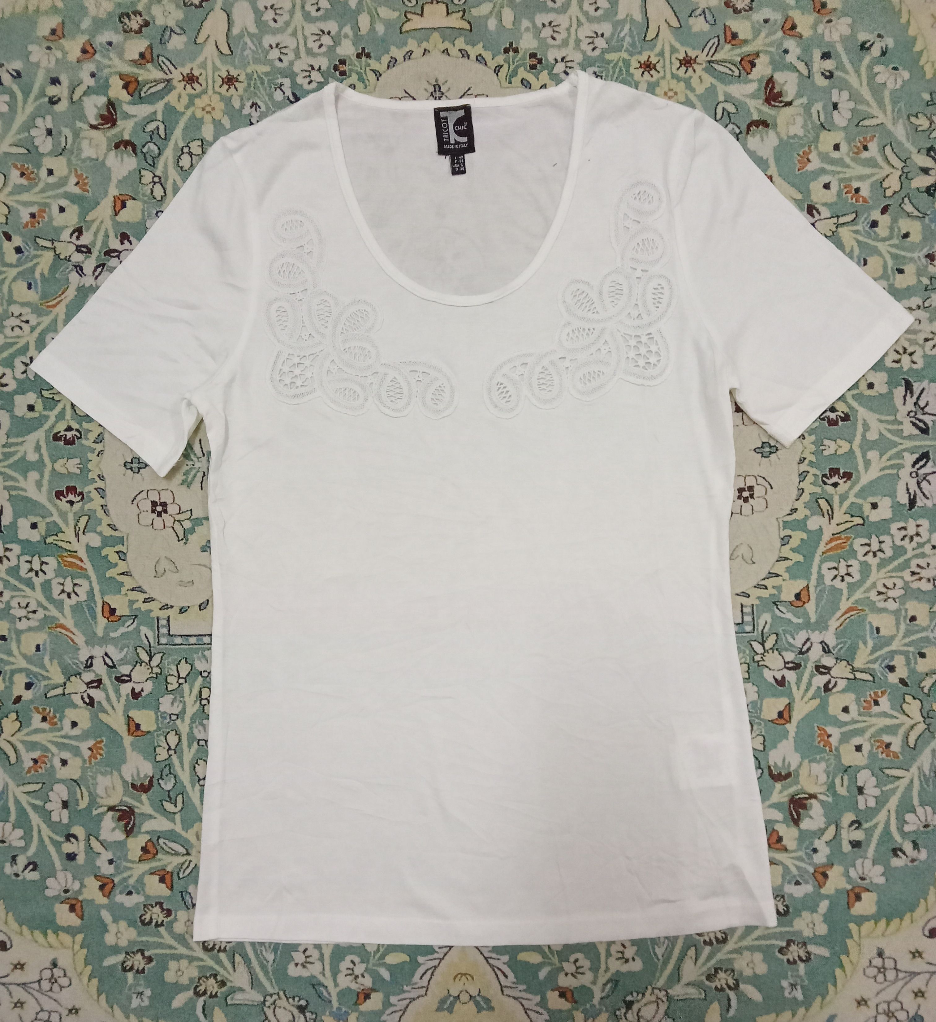Designer Tricot Chic T Shirt Size XS / US 0-2 / IT 36-38 - 1 Thumbnail