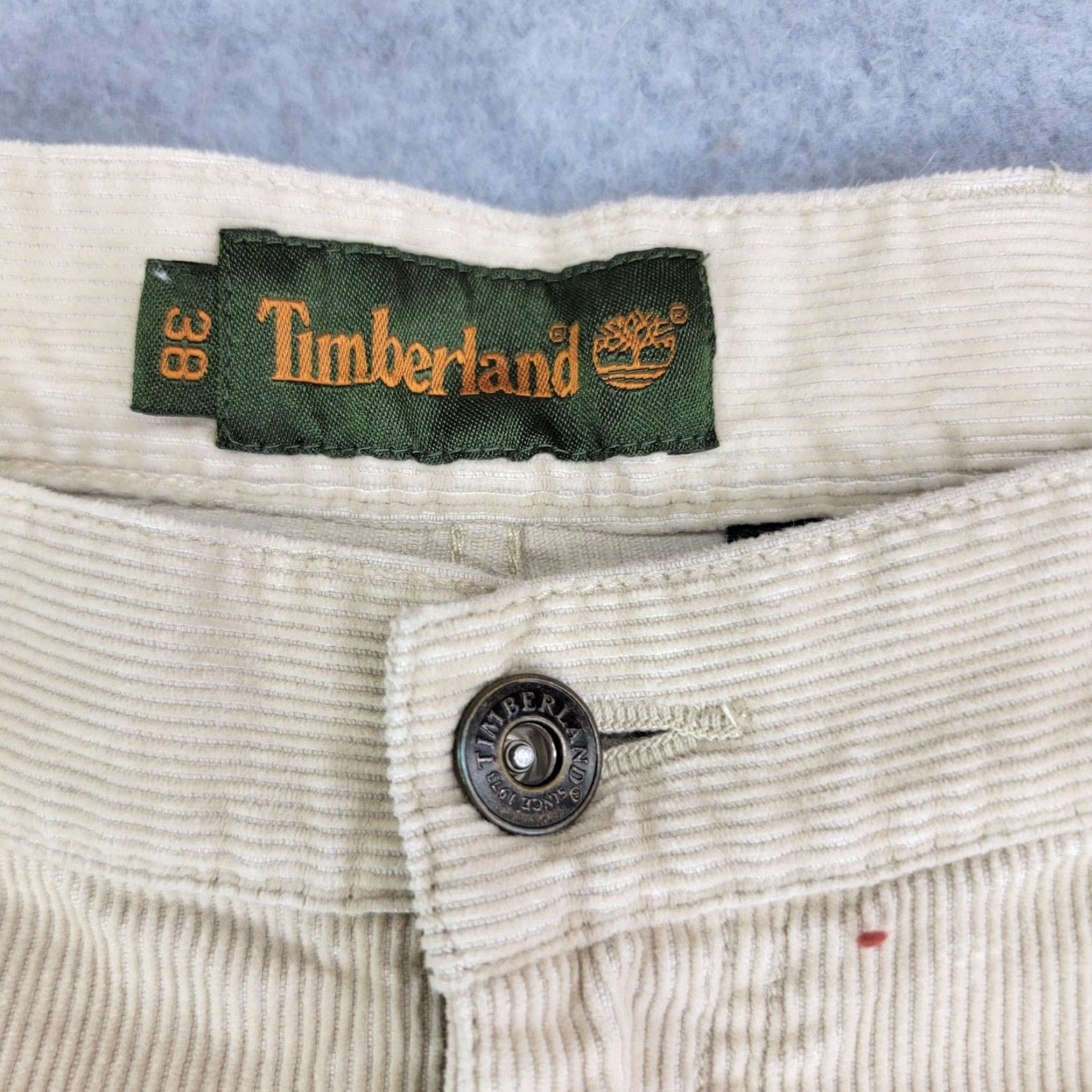 Timberland Timberland Pants Mens 38x30 Beige Corduroy Straight Leg 5-Pocket Casual Khakis Workwear Winter Mens Size US 38 / EU 54 - 3 Thumbnail
