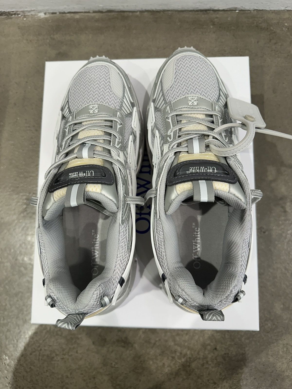 Off-White OFF-WHITE - Be Right Back Sneakers Grey Size US 9.5 / EU 42-43 - 7 Thumbnail