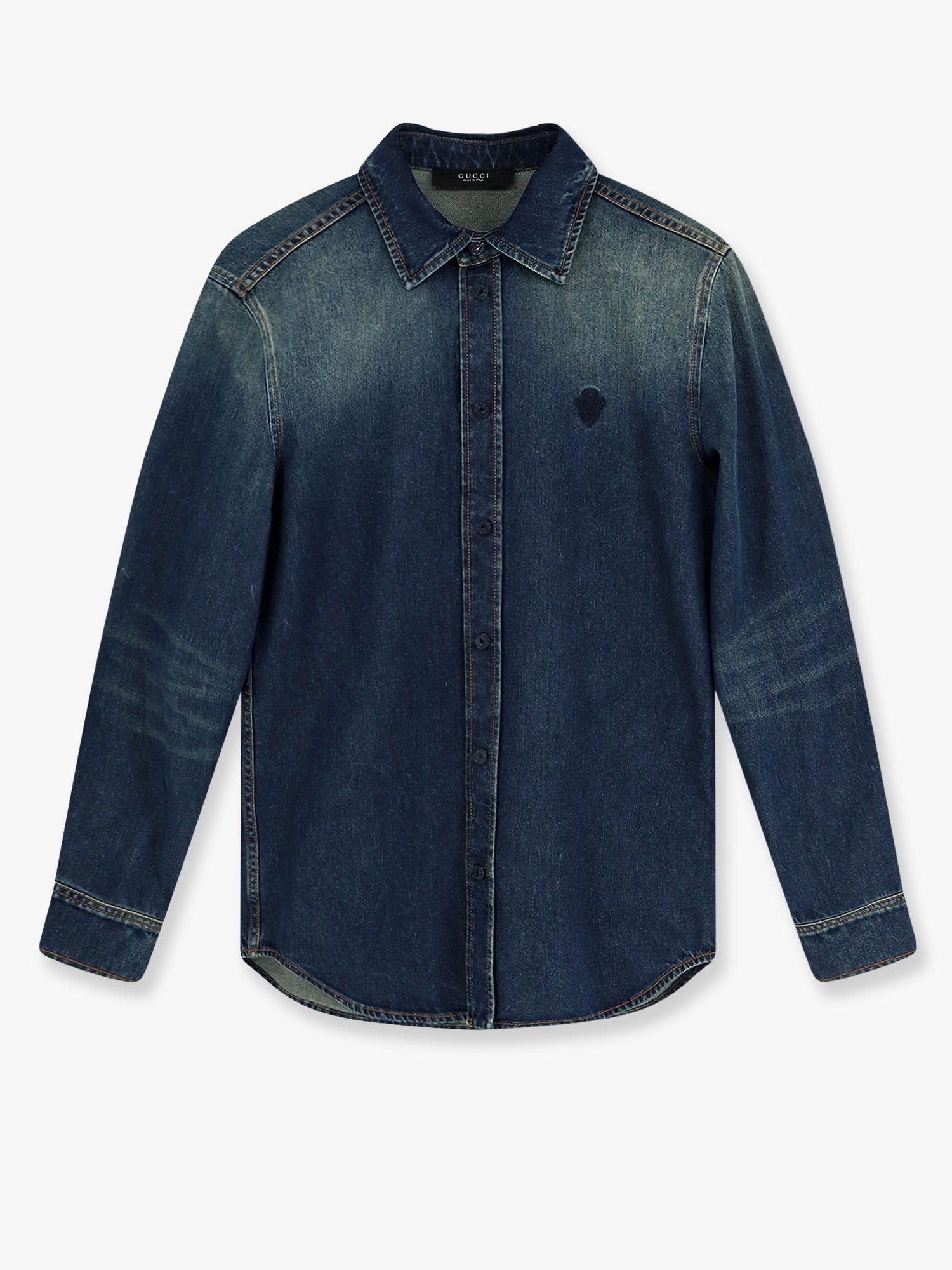 Gucci Gucci Certified washed cotton denim shirt Tag Size IT 46 Men - USA Tariffs Included Size US S / EU 44-46 / 1 - 1 Thumbnail