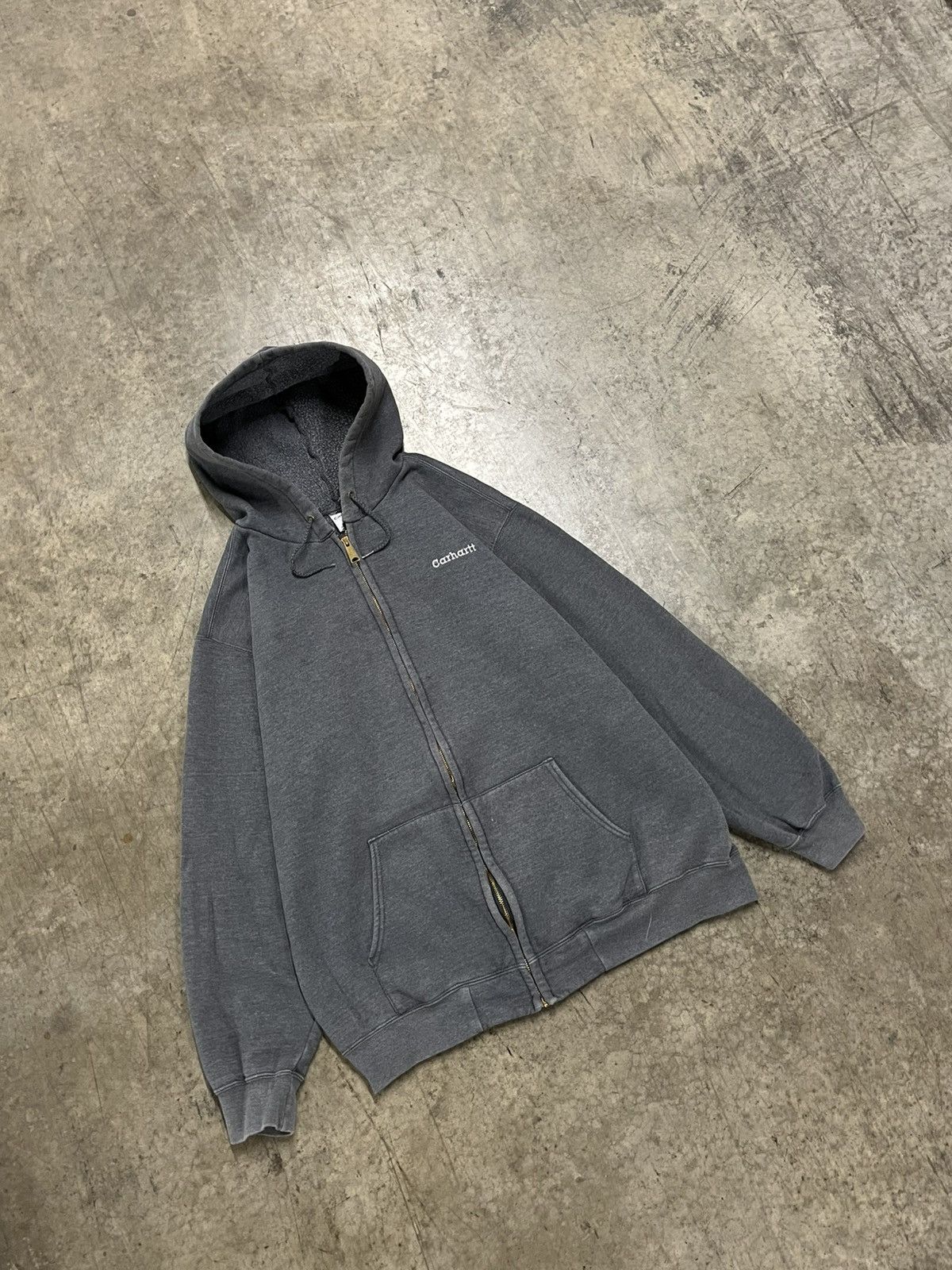 Carhartt × Vintage Carhartt vintage zip up hoodie skater streetwear boxy rare Size US XL / EU 56 / 4 - 2 Thumbnail