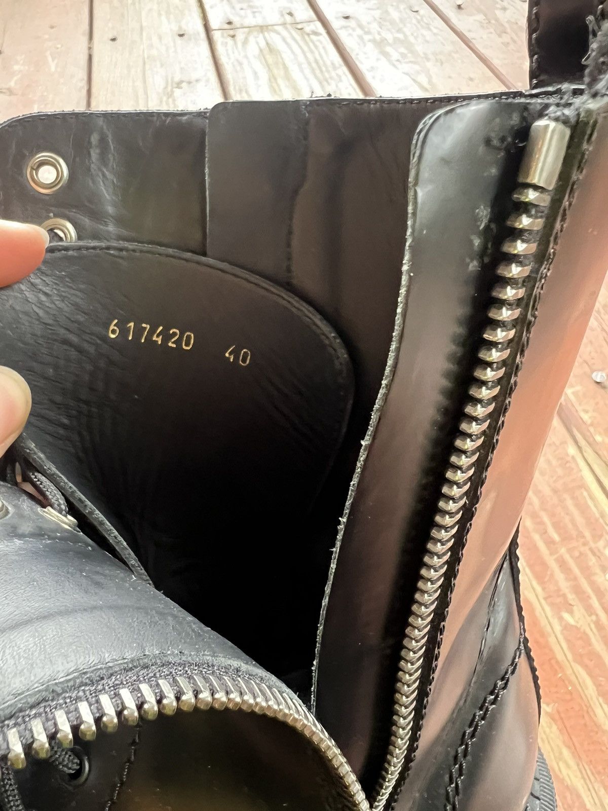 Balenciaga Black stomper with double ziper boots
