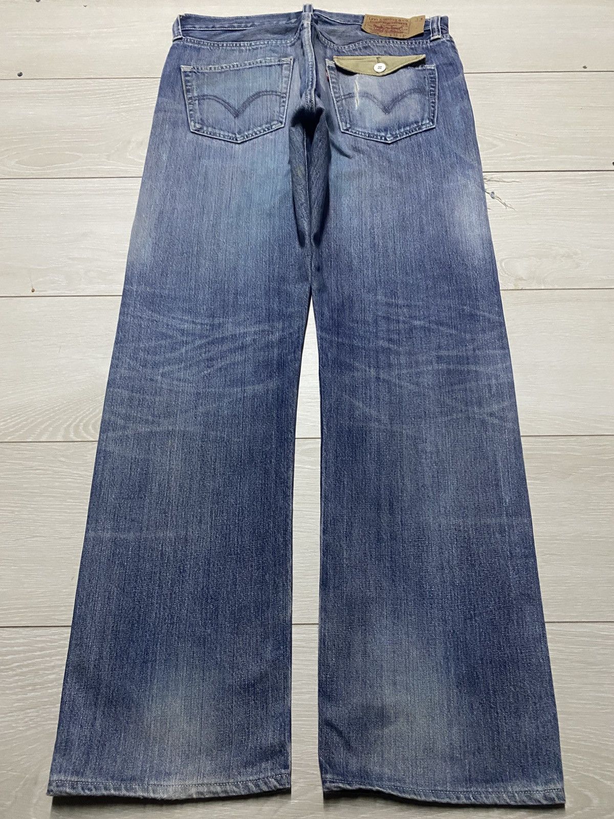 Levi's Vintage Levis 501 Distressed Loose Jeans Size US 33 - 2 Thumbnail