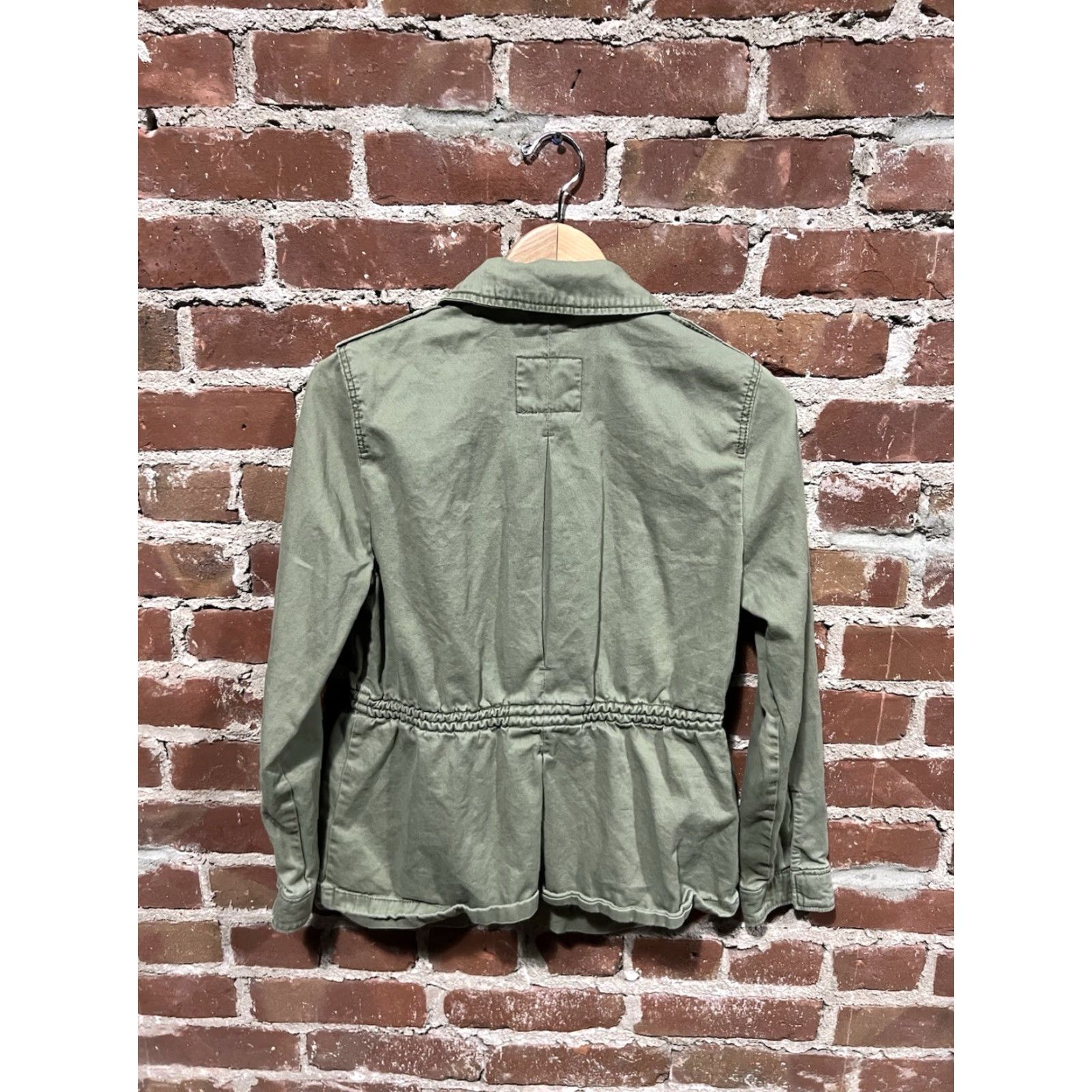 Abercrombie & Fitch Abercrombie & Fitch Womens Green Button Up Jacket M Cotton Jacket Womens Green 90s Concert? Size M / US 6-8 / IT 42-44 - 2 Thumbnail
