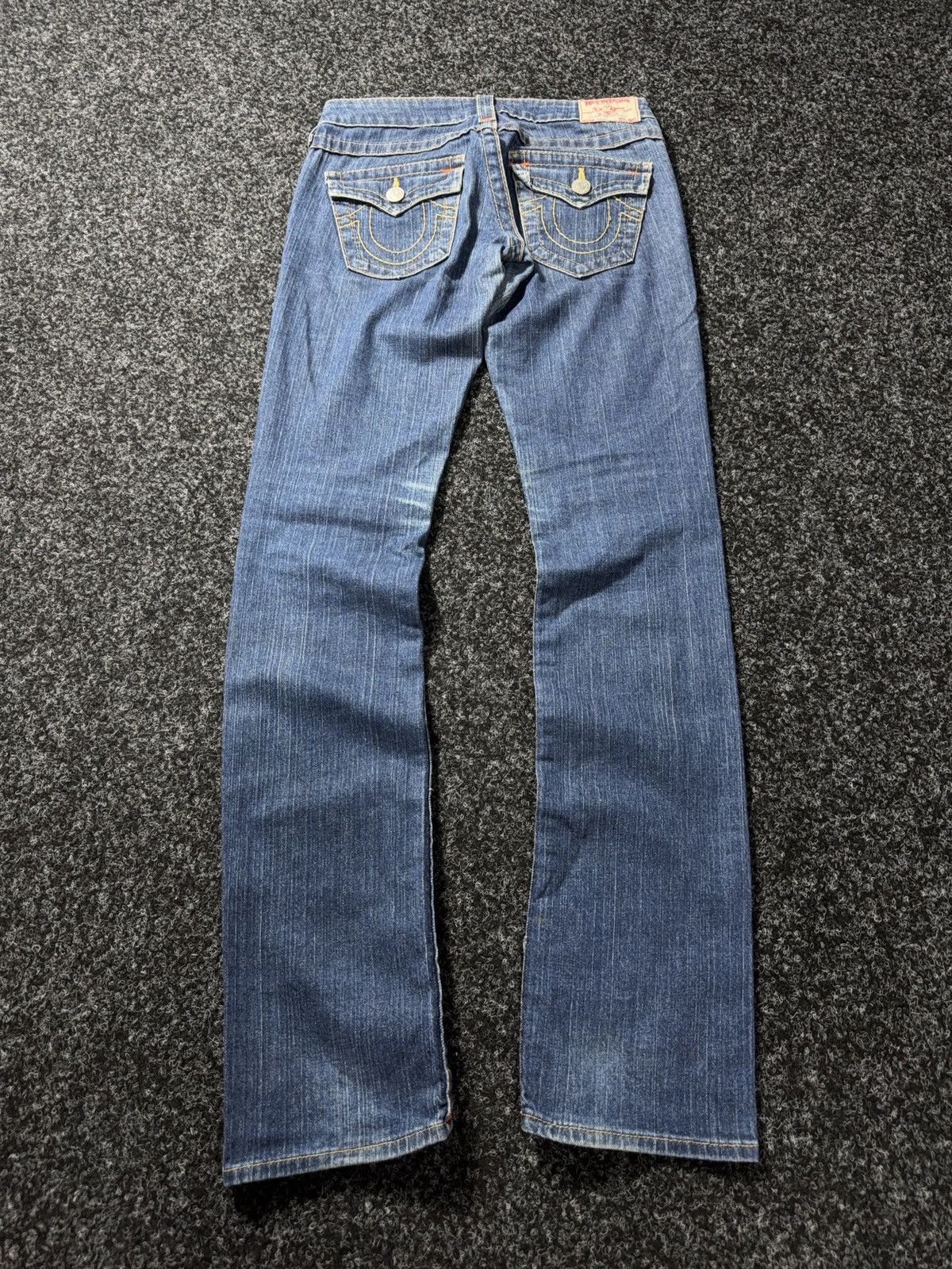 True Religion 00s True Religion USA Dirty Distressed Y2K Bootcut Jeans USA Size 25" / US 0 / IT 36 - 14 Thumbnail