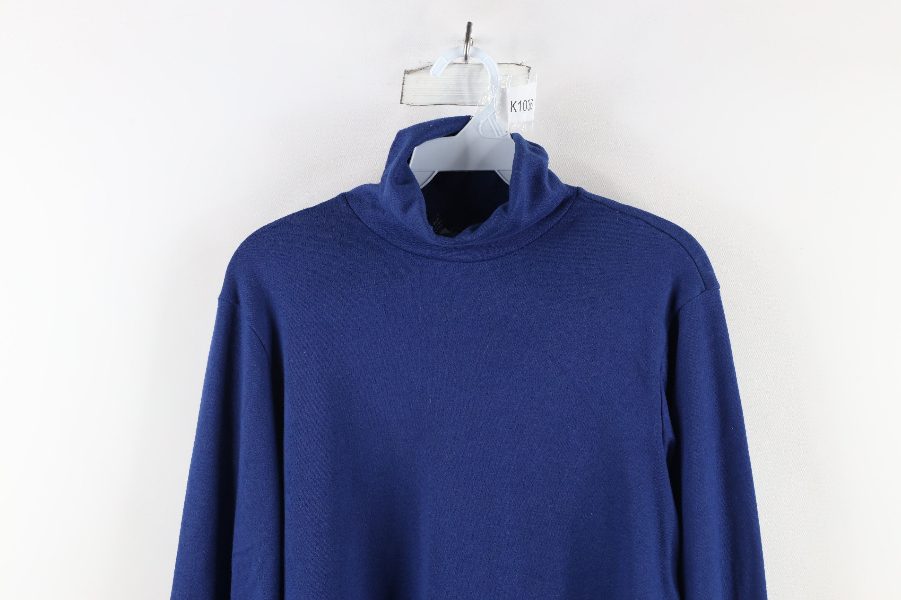 Lands' End × Vintage Vintage 90s Lands End Turtleneck Long Sleeve T-Shirt USA Size M / US 6-8 / IT 42-44 - 2 Thumbnail