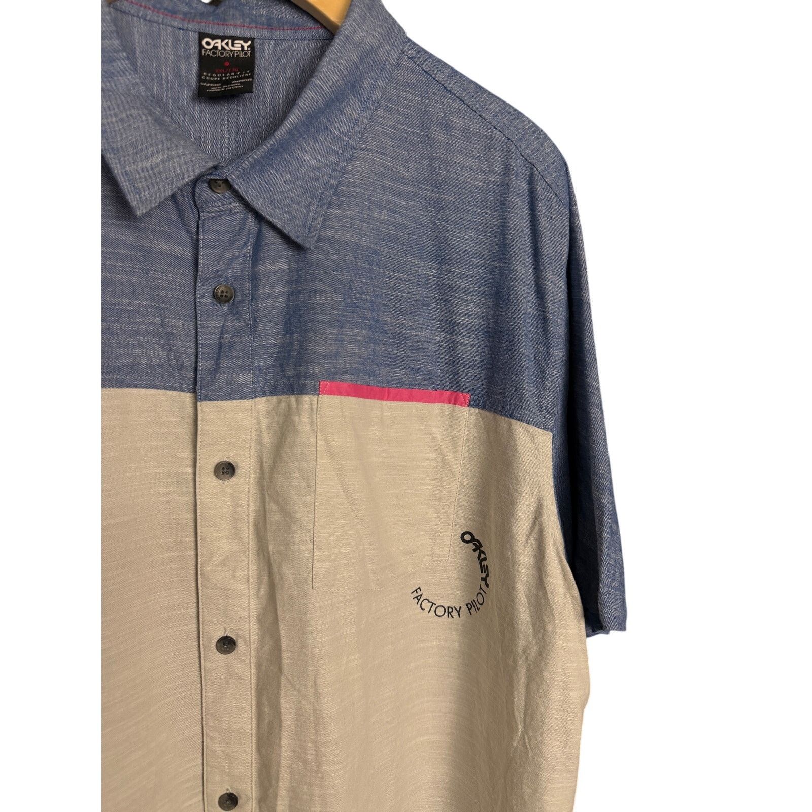 Oakley Oakley Factory Pilot Color Block Button Down S/S Shirt 2X Size US XXL / EU 58 / 5 - 5 Thumbnail