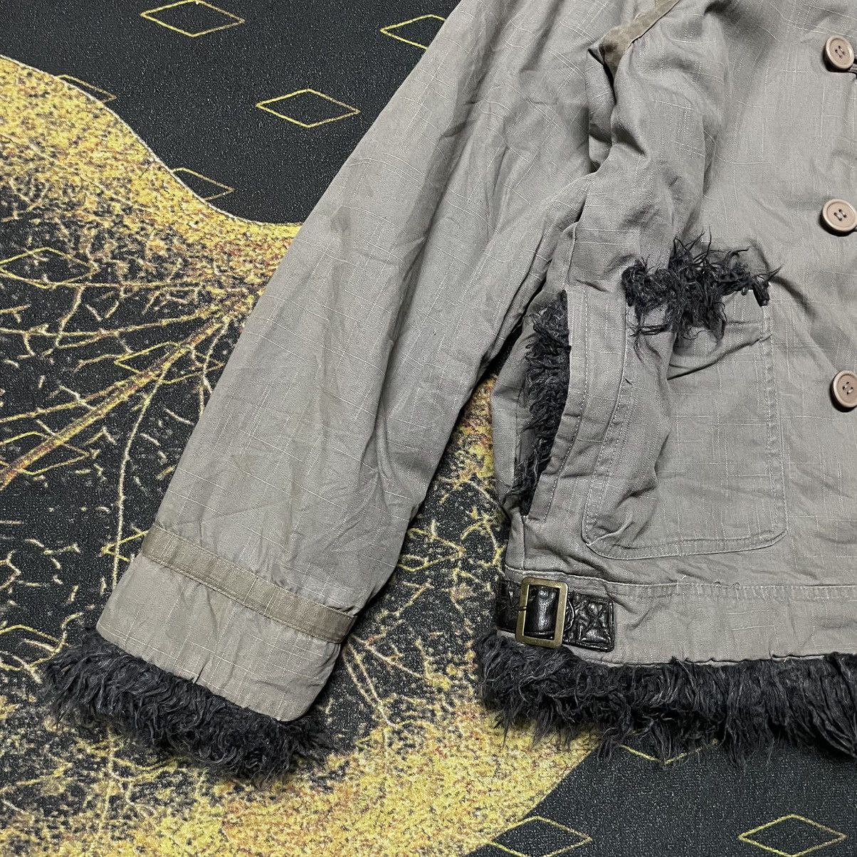 If Six Was Nine × Japanese Brand × Le Grande Bleu (L.G.B.) 💥Japanese Brand BW GIGGLE Buckle Neck Jacket Military Punk Size US M / EU 48-50 / 2 - 5 Thumbnail