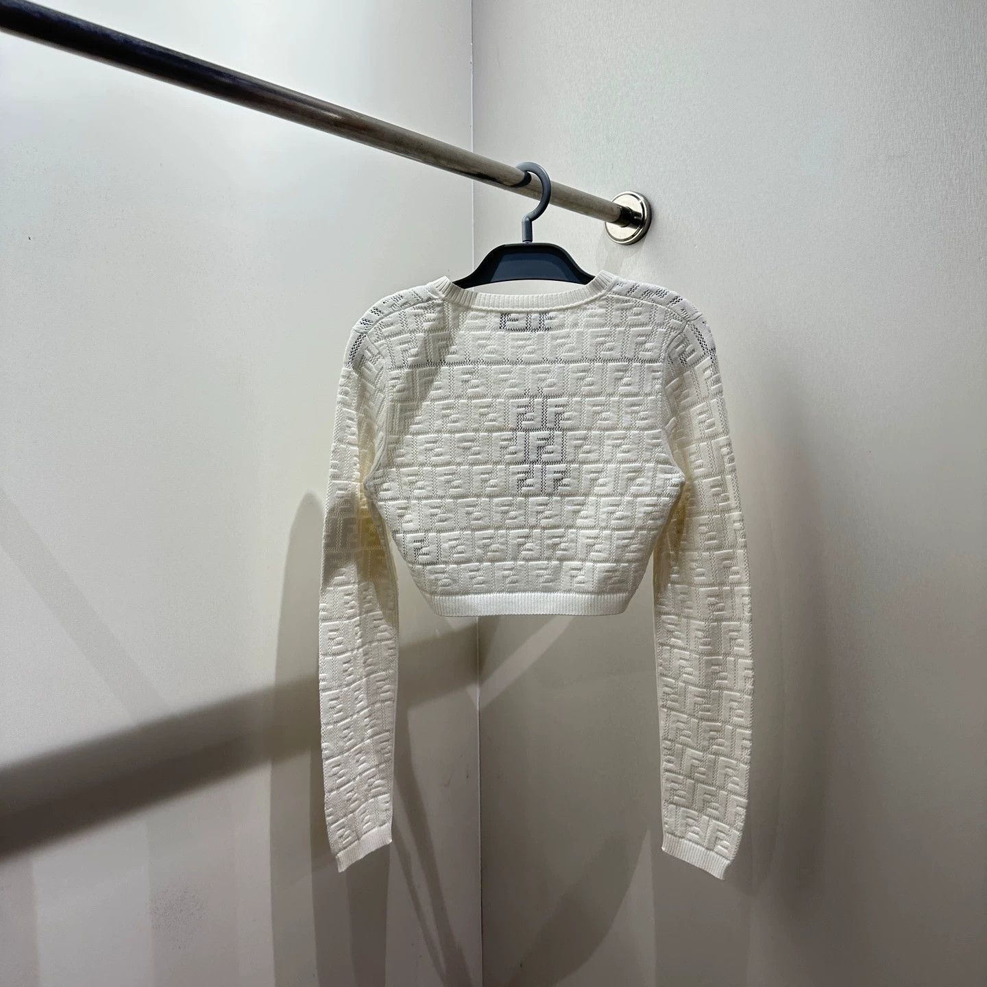 Fendi Fendi mar466 all over FF short knit cardigan 40 Size S / US 4 / IT 40 - 2 Thumbnail