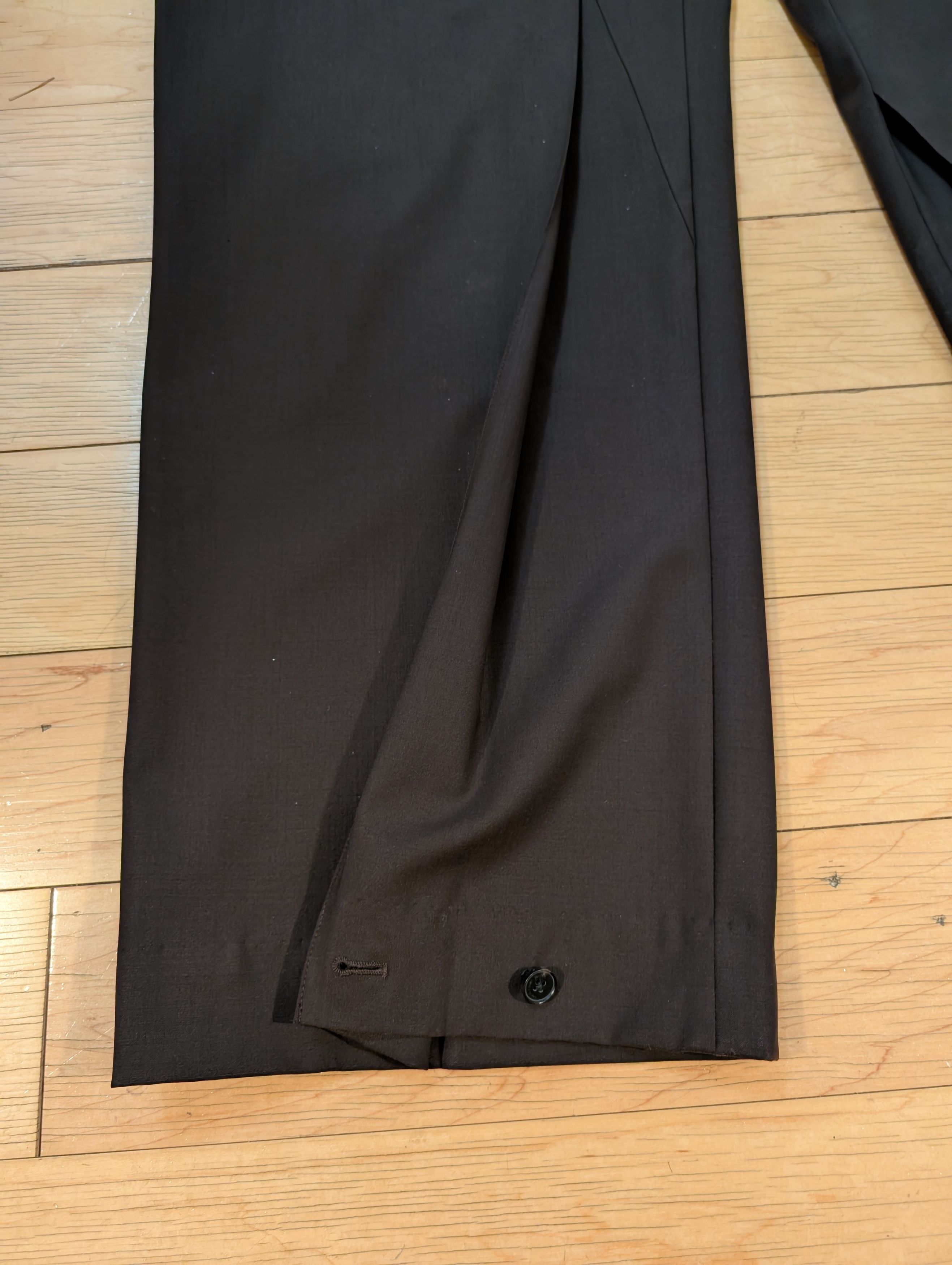Feng Chen Wang Feng Chen Wang Wool Double Fly BrownDeconstructed Trousers Size US 30 / EU 46 - 5 Thumbnail