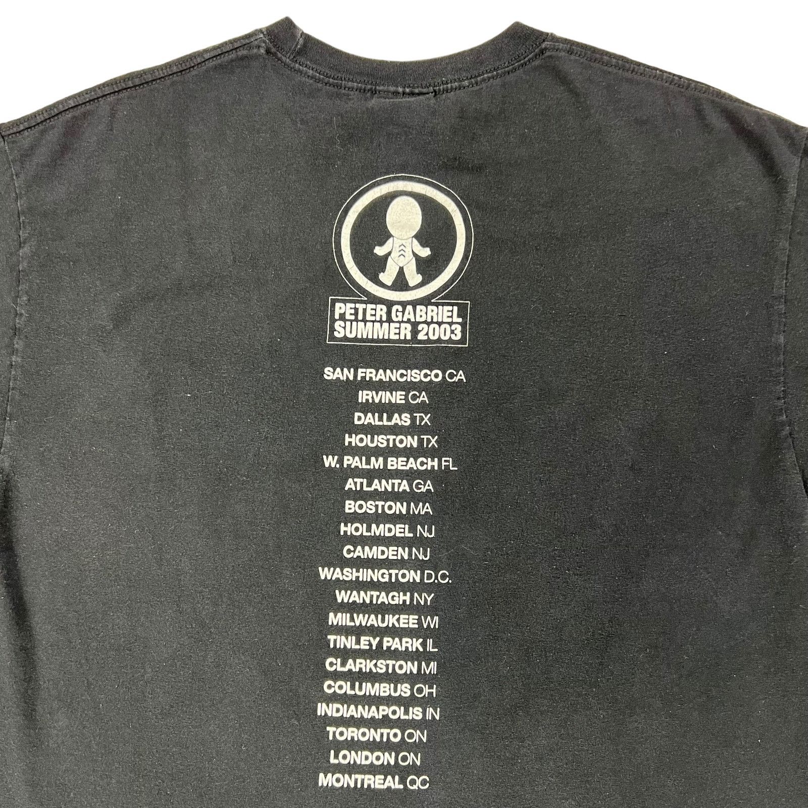 Band Tees × Vintage Vintage 2003 Peter Gabriel Summer Tour tee (XL) Size US XL / EU 56 / 4 - 8 Thumbnail