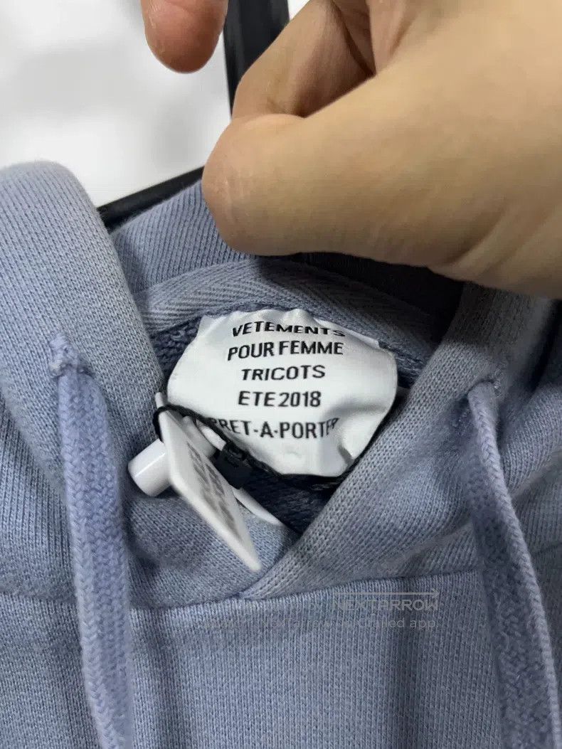Vetements Vetements Haze Blue Unicorn Hoodie (Size XS) Size US XS / EU 42 / 0 - 5 Thumbnail