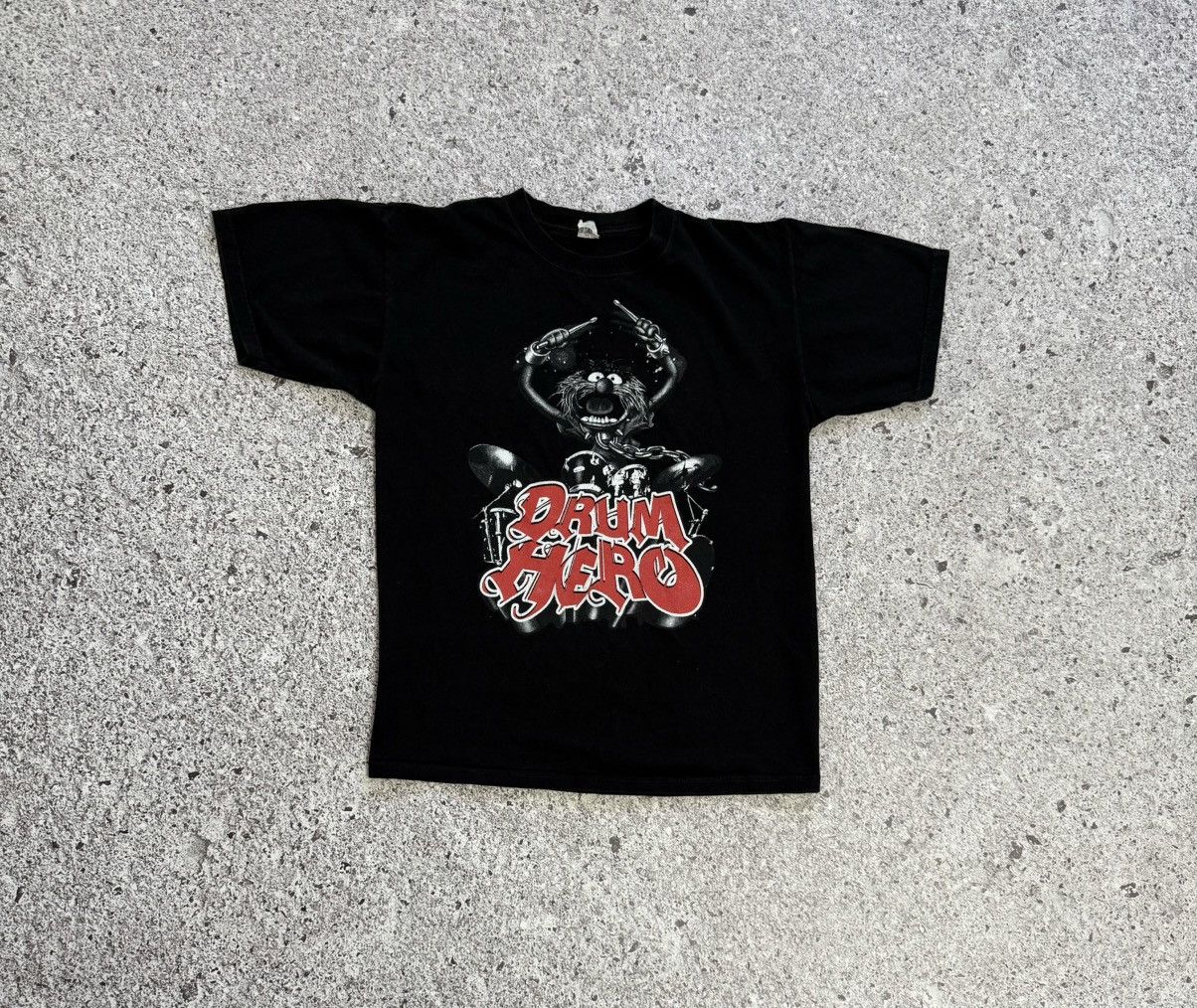 Band Tees × Vintage Vintage 2000’s Animal From Muppets Drum Hero Rock T-Shirt Size US L / EU 52-54 / 3 - 2 Thumbnail