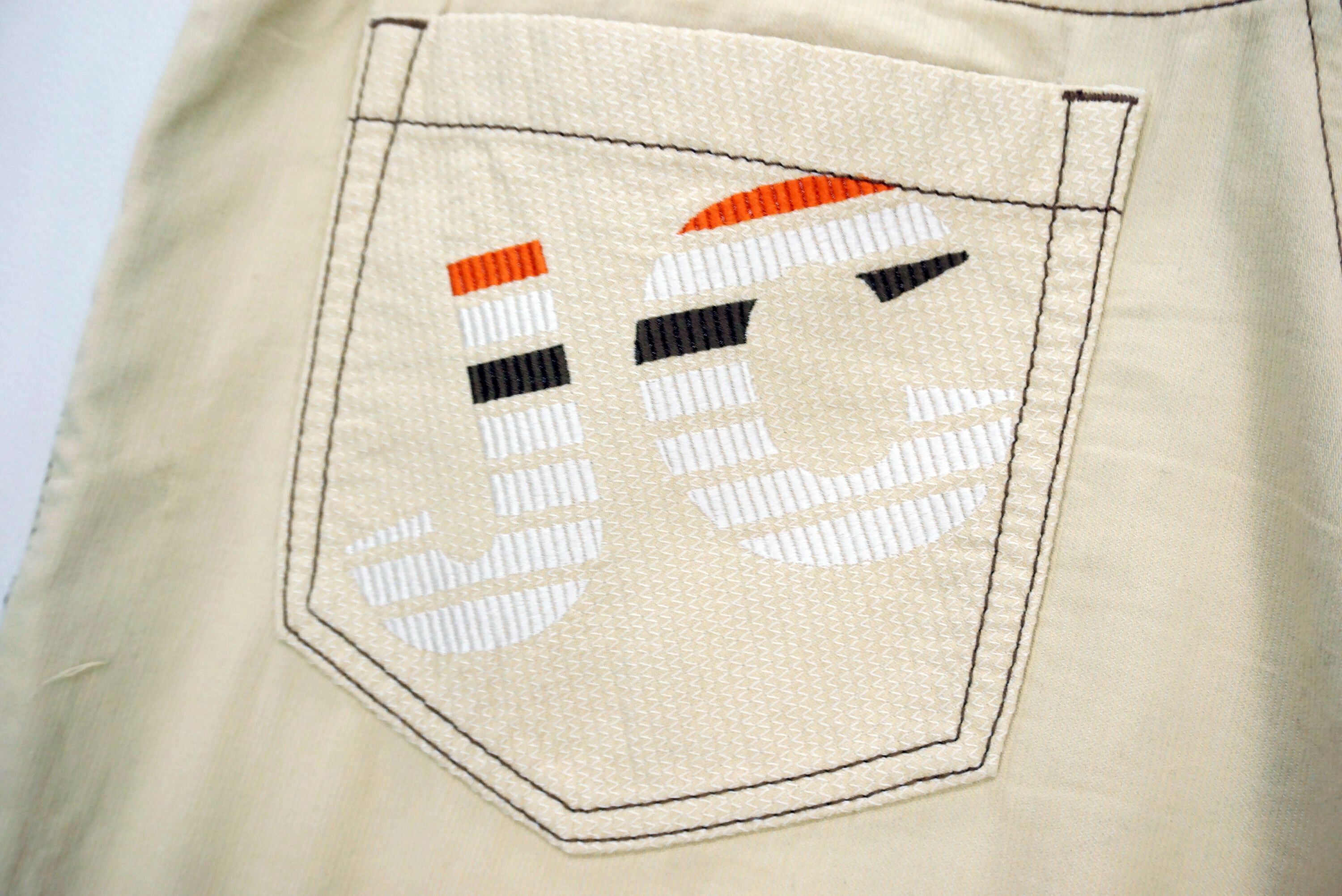 Jean Charles De Castelbajac Castelbajac Pants Size 90 fit W34xL29.5 Patchwork Ankle Golf Size US 34 / EU 50 - 10 Thumbnail