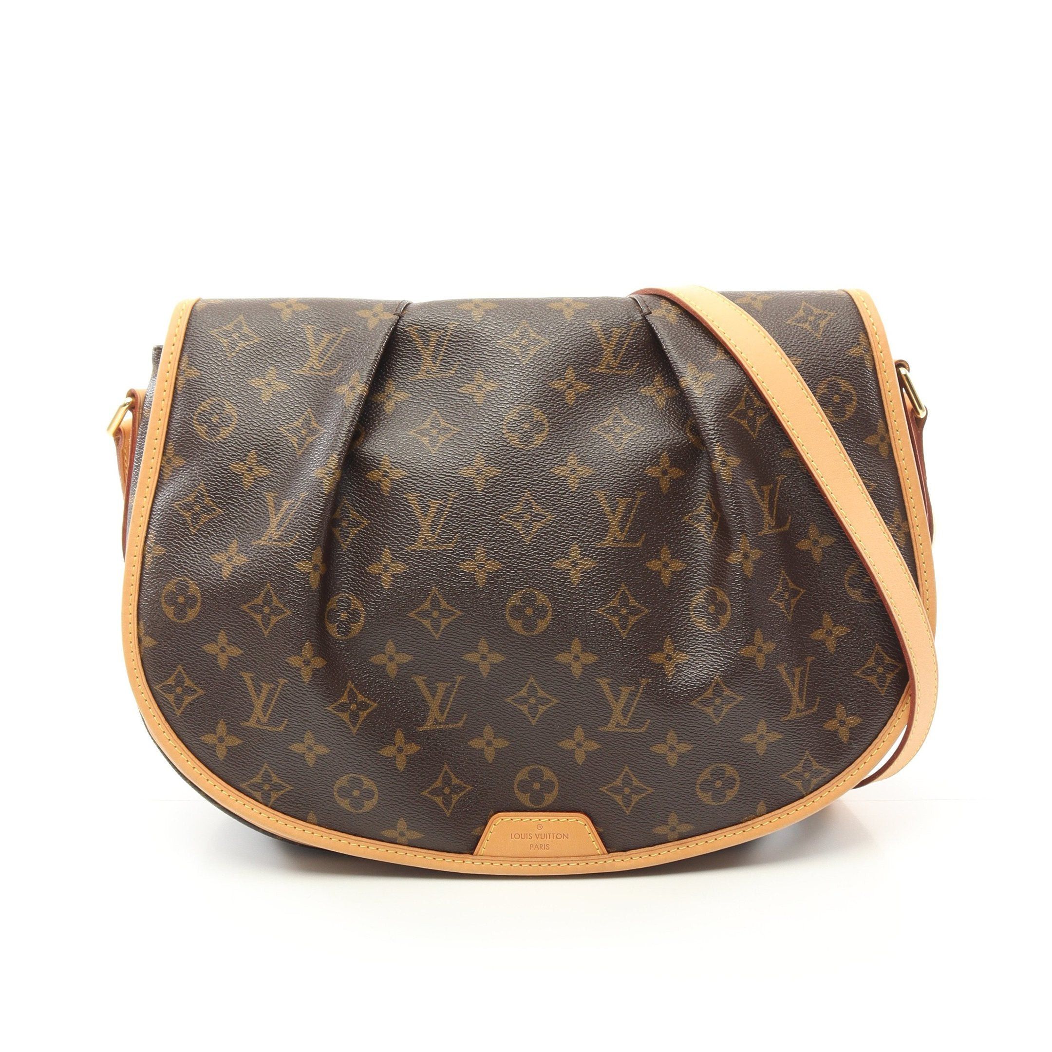 Louis Vuitton Louis Vuitton Menilmontane Mm Monogram Shoulder Bag Leather Brown Size ONE SIZE - 1 Thumbnail