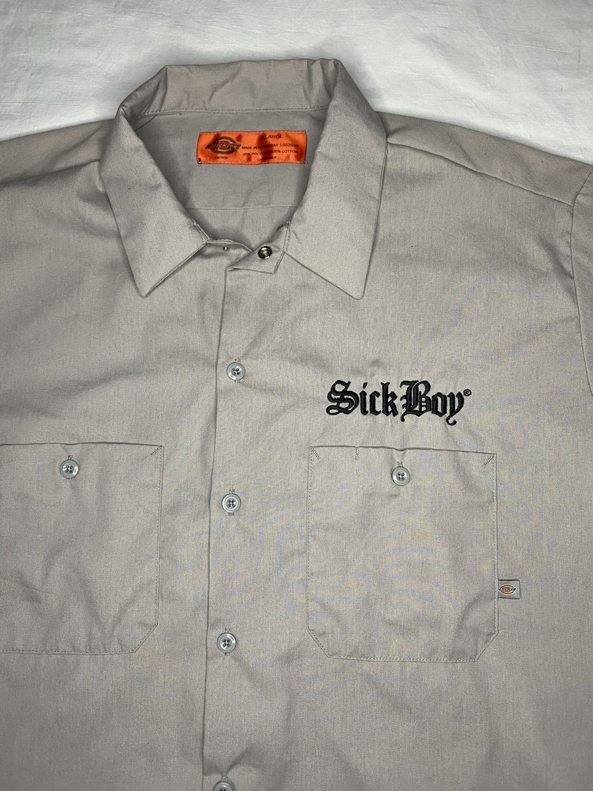 Dickies Men’s Sick Boy Motorcycles Button Down Gray Men’s XL Shirt Size US XL / EU 56 / 4 - 3 Thumbnail