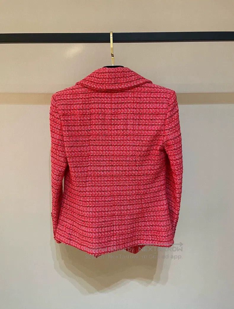 Chanel Chanel Preview series watermelon red flower intimate coat Size XXS / US 00 / IT 34 - 4 Thumbnail