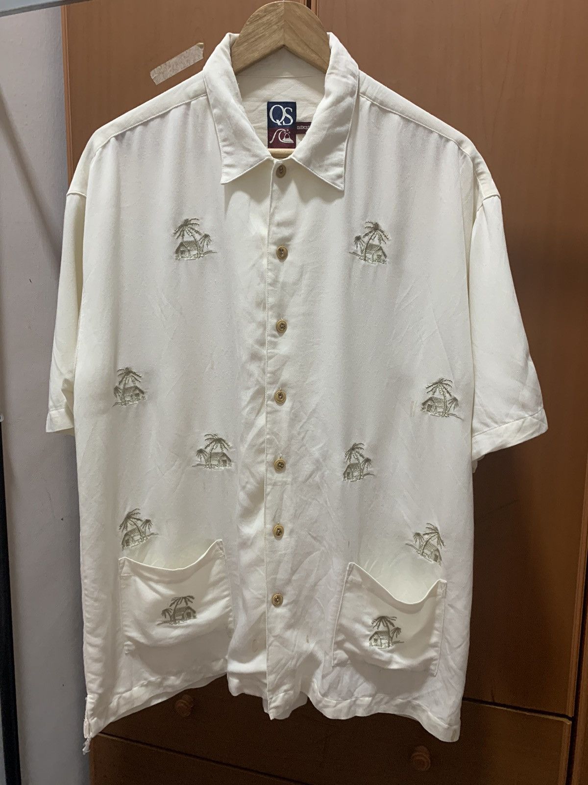 Quiksilver Vintage Quiksilver Pocket Button Up Surf Style Size US M / EU 48-50 / 2 - 1 Thumbnail