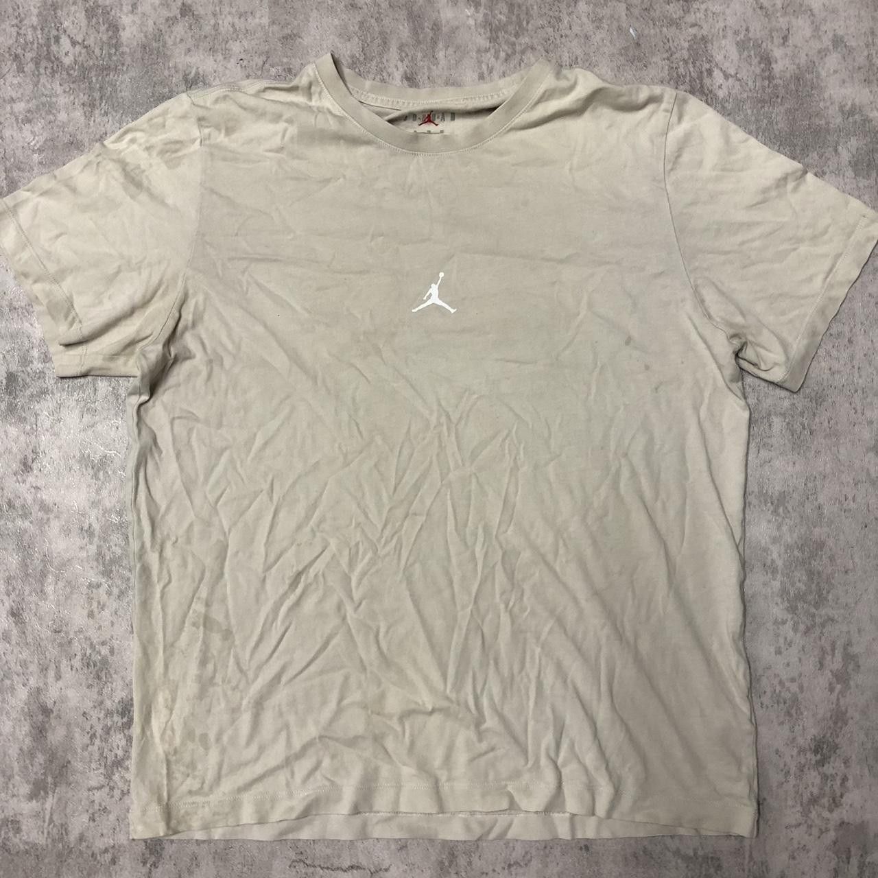 Jordan Brand Jordan beige T-shirt boxy Size US L / EU 52-54 / 3 - 1 Thumbnail