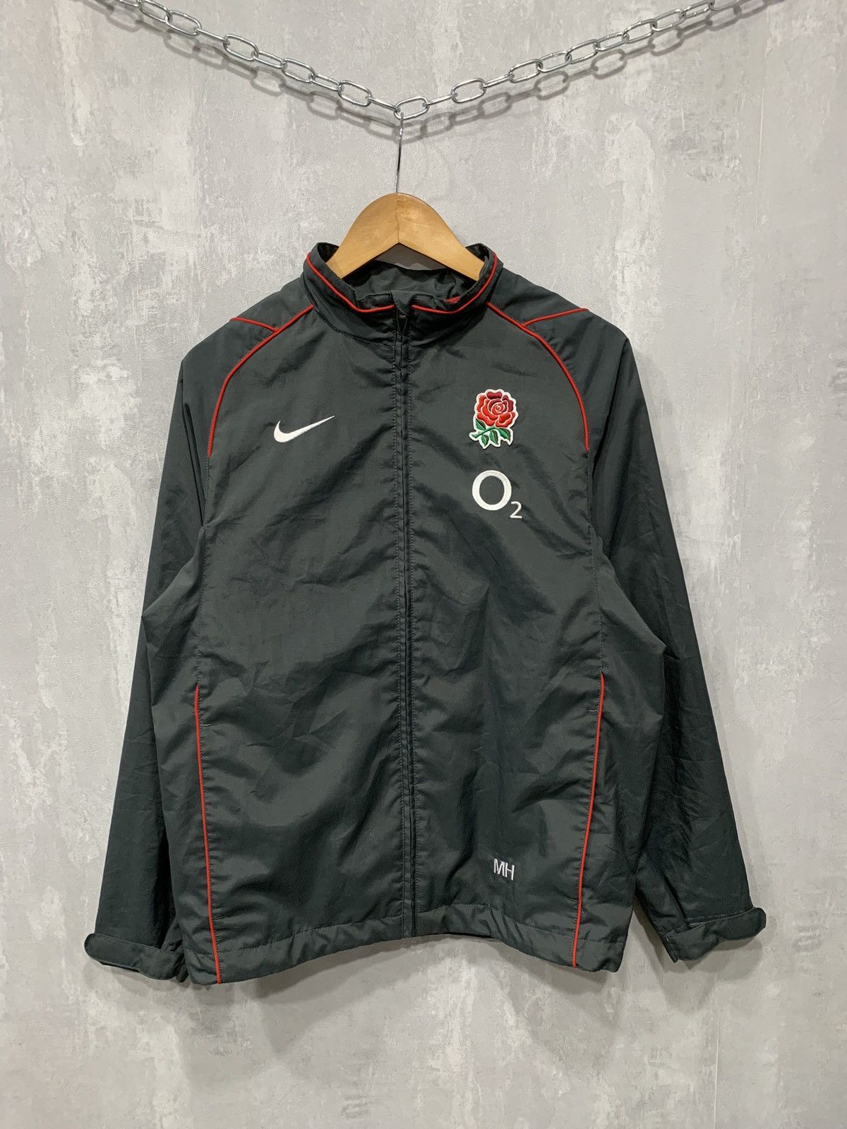 Nike × Vintage Vintage Nike England Windbreaker Jacket Big Logo Baggy 90s Size US S / EU 44-46 / 1 - 1 Thumbnail