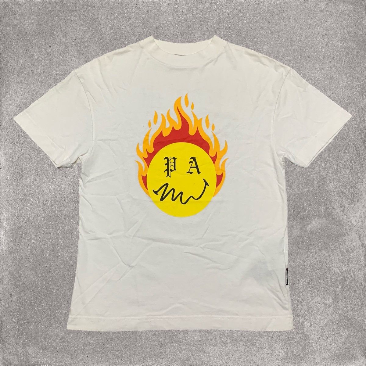 Palm Angels Palm Angels XS Burning Head White Tee 2021 Size US XS / EU 42 / 0 - 1 Thumbnail