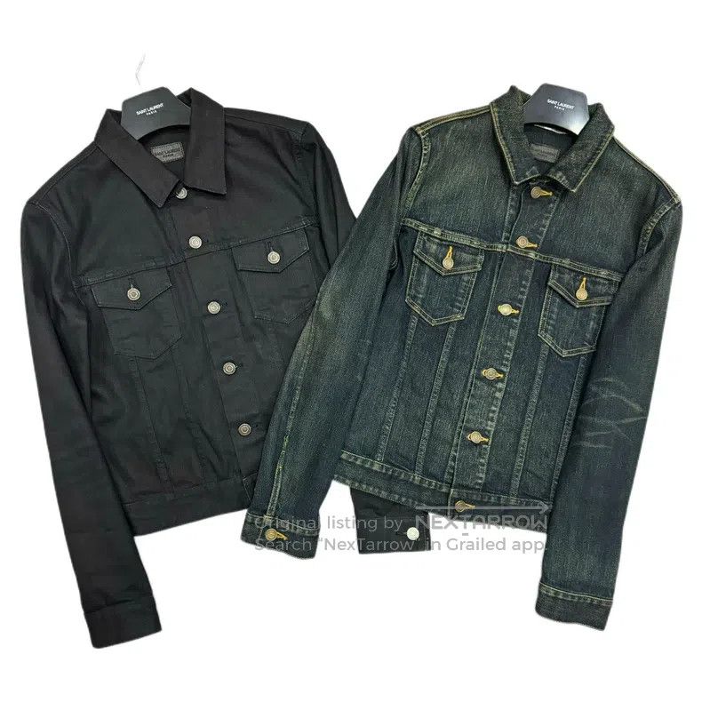 Saint Laurent Paris Saint Laurent Paris Original Brushed Black Washed Basic De Size US S / EU 44-46 / 1 - 6 Thumbnail