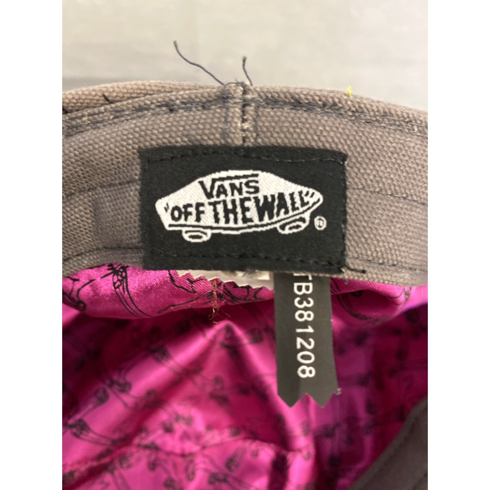 Vans VANS Army Cap Adjustable S/M Brown Pink Script Unisex Adult Cotton Golf Hat Size ONE SIZE - 7 Thumbnail