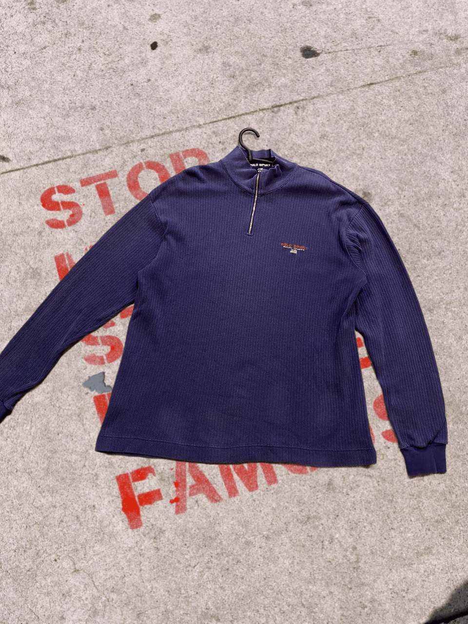 Vintage Polo Ralph Lauren Mens Quarter Zip Sweater