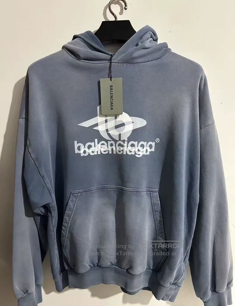 Balenciaga Balenciaga 3B Phantom Hooded Sweatshirt Size US M / EU 48-50 / 2 - 1 Thumbnail