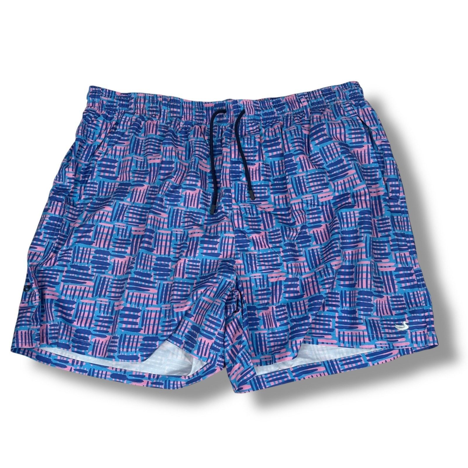 Southern Marsh Southern Marsh Lined Swim Trunks Shorts Men’s 3X Blue Pink Size US 44 / EU 60 - 1 Thumbnail