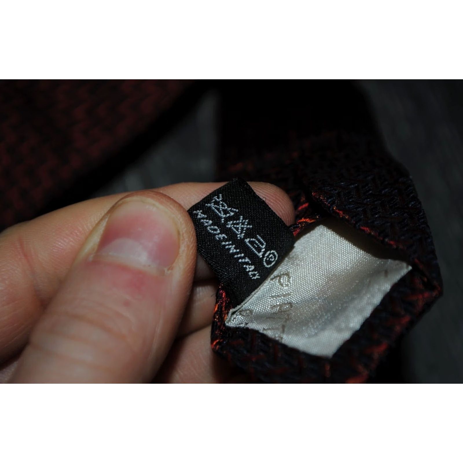 ELLIATT BRUNO PIATTELLI MEN'S 100% SILK NECKTIE GEOMETRIC COPPER COLOR DESIGNER COPPER OR BROWN? COLOR: Brown Size ONE SIZE - 6 Thumbnail
