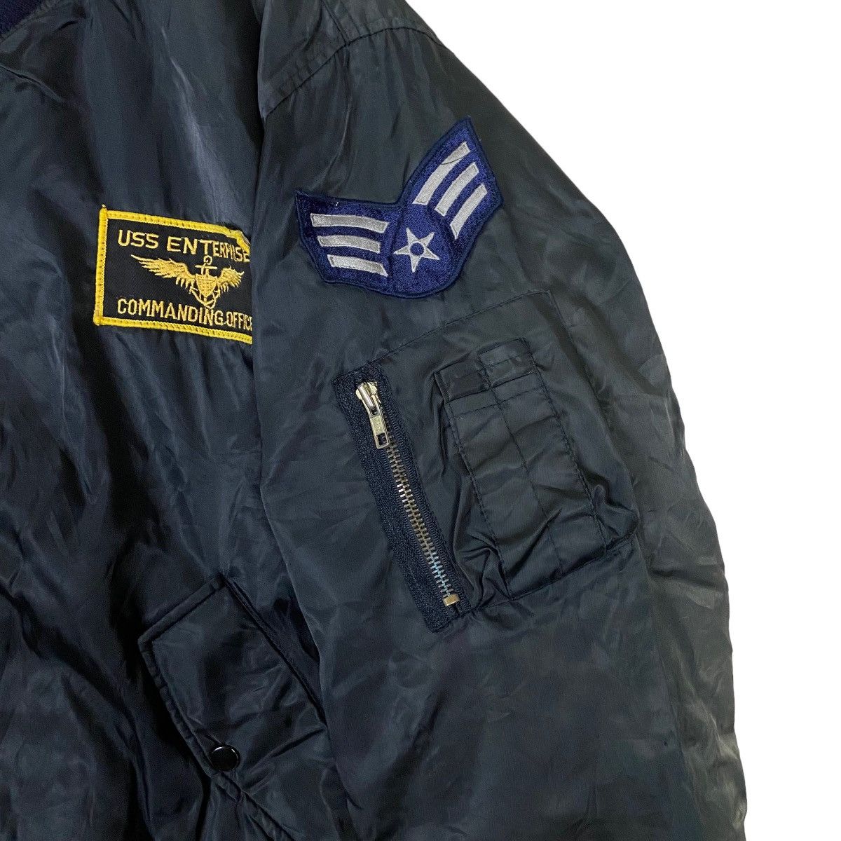 Vintage Vintage Sky-Bombers Air Force Patch Work Full Zipper Bombers Size US L / EU 52-54 / 3 - 7 Thumbnail