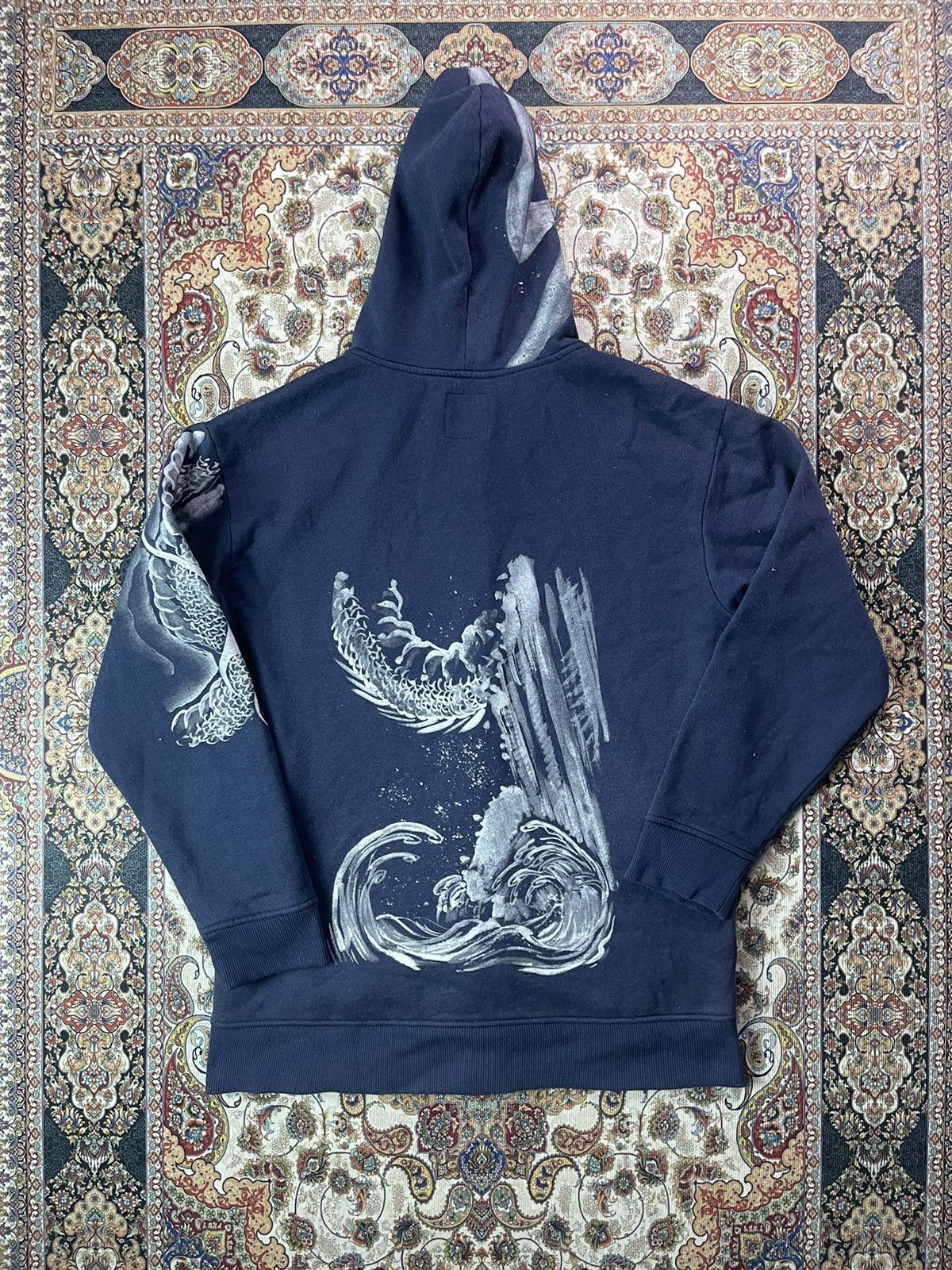 Japanese Brand Juraku hoodies art of dragon Rare 📸 Size US L / EU 52-54 / 3 - 2 Thumbnail