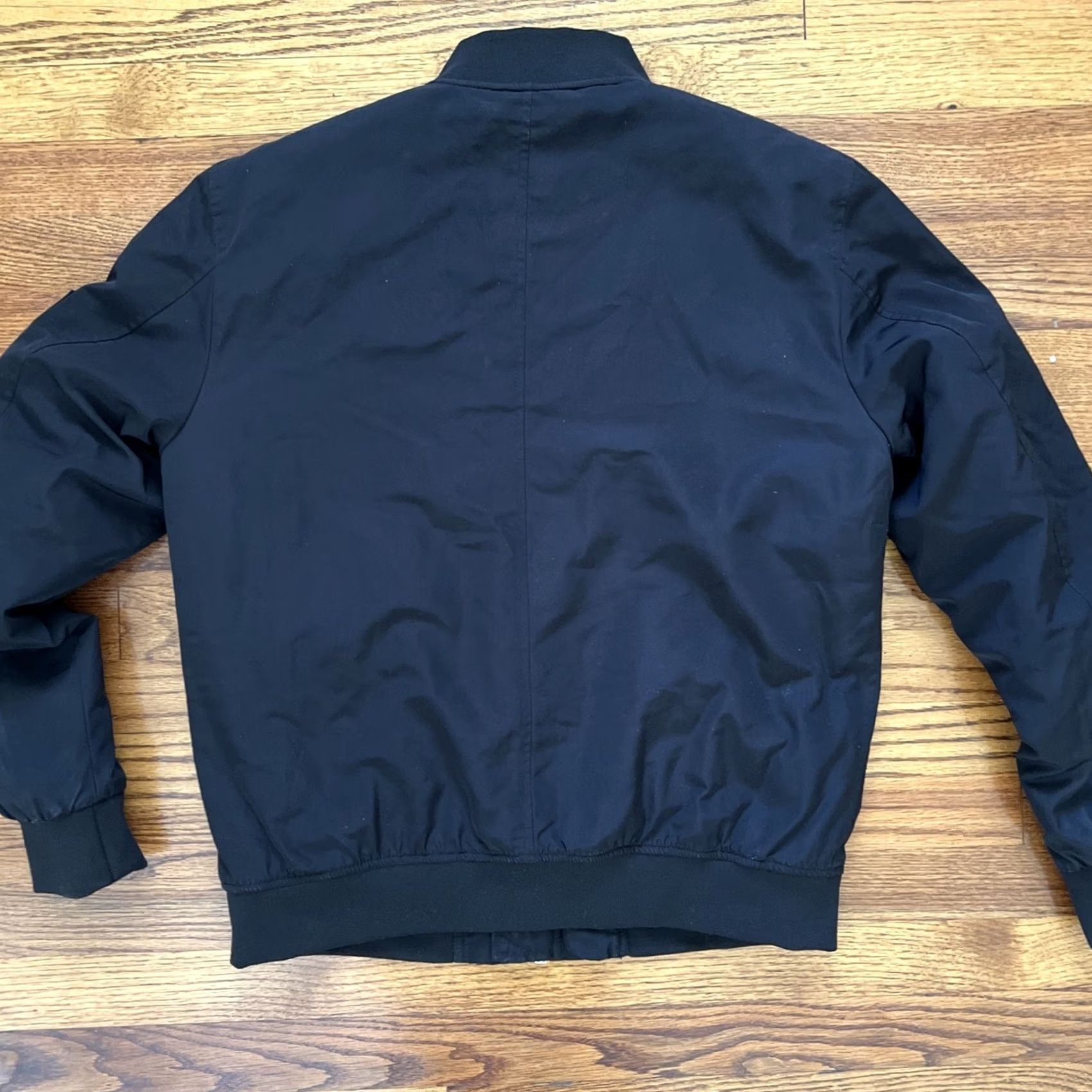 Zara ZARA Bomber Jacket Size L Unisex Adults Black Polyester Regular Jacket Size L / US 10 / IT 46 - 7 Thumbnail