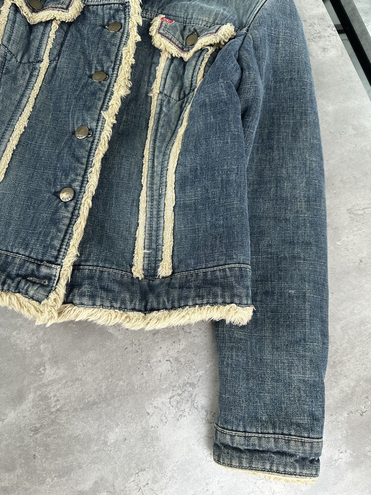 Miss Sixty Miss Sixty Sherpa Denim Jacket Size S / US 4 / IT 40 - 6 Thumbnail